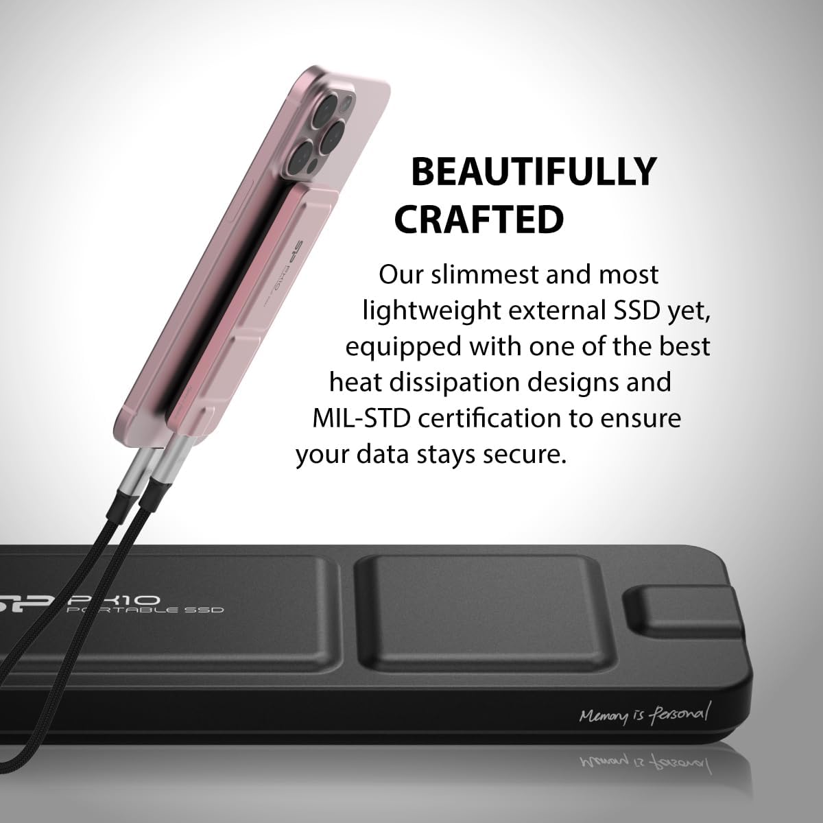 Silicon Power PX10 - SSD portatile USB-C 3.2 Gen 2x2, 4 TB, colore: Nero - immagine 7