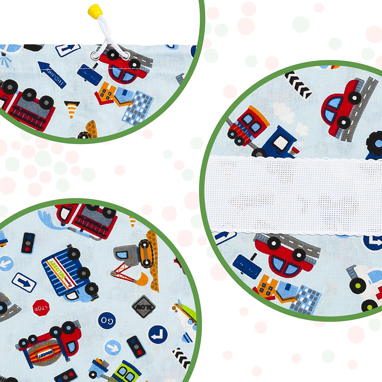 Filet - Set 2 Sacchetti Asilo in Cotone Stampato - immagine 4