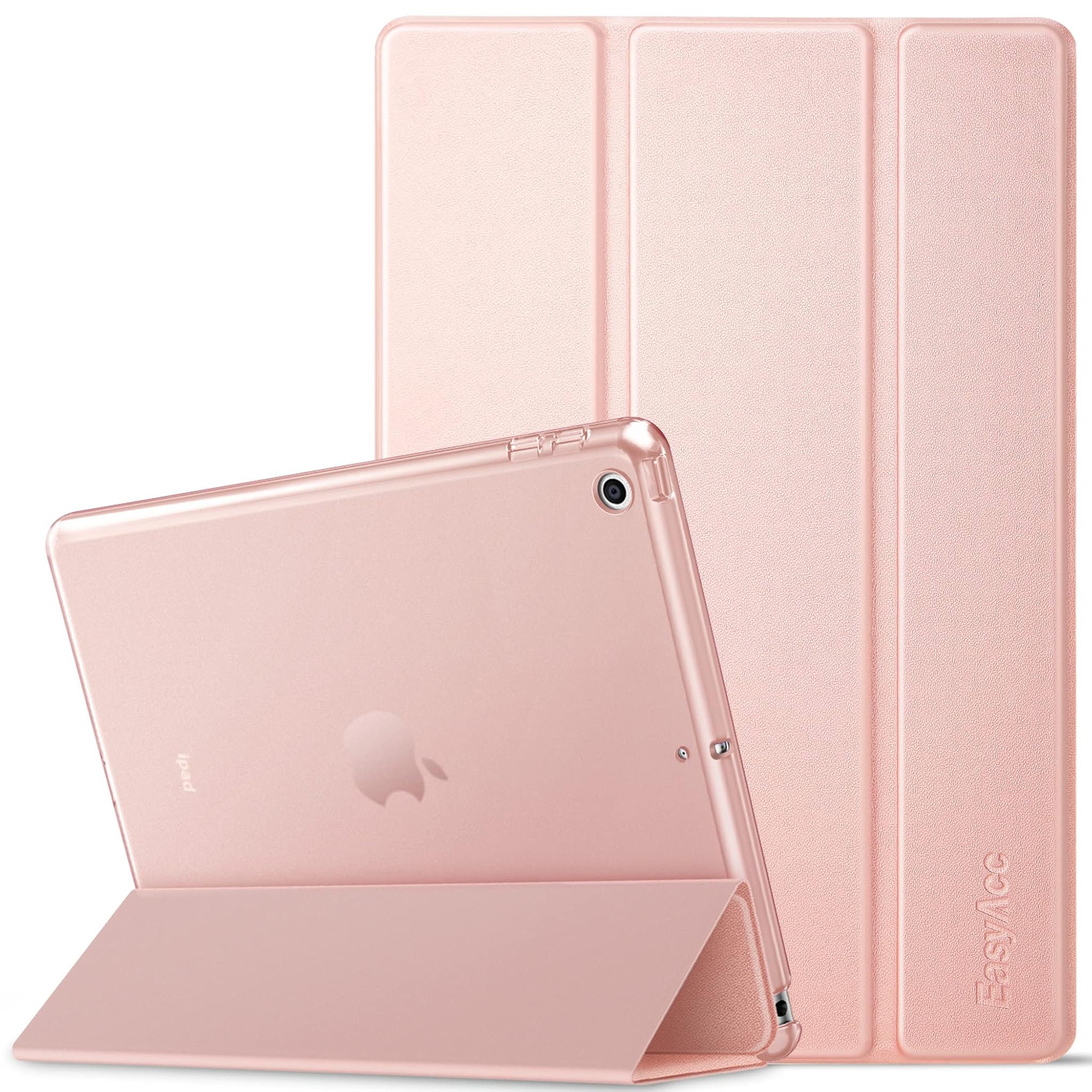 Easyacc Custodia Smart Cover per iPad 9.7 (2018/2017), Oro Rosa