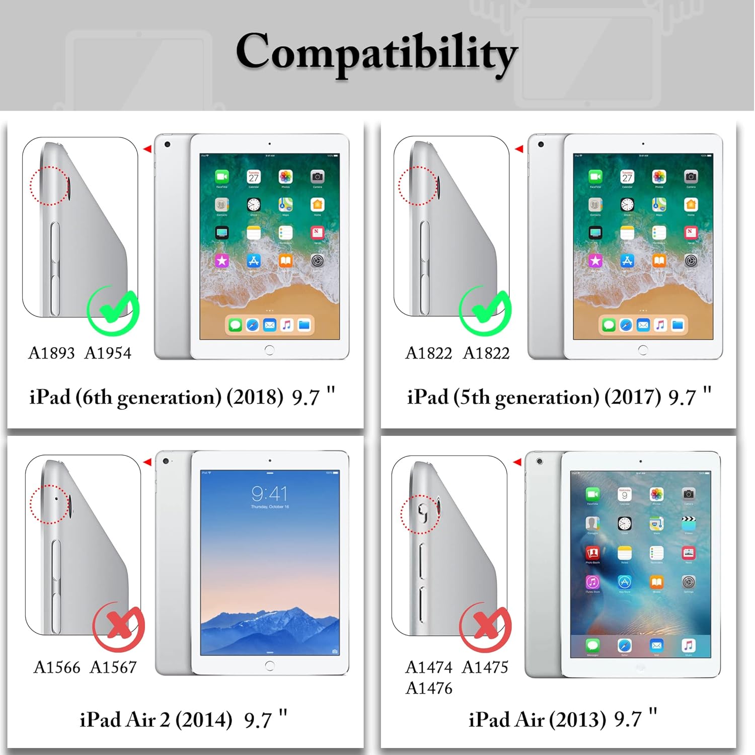 Easyacc Custodia Smart Cover per iPad 9.7 (2018/2017), Oro Rosa - immagine 2