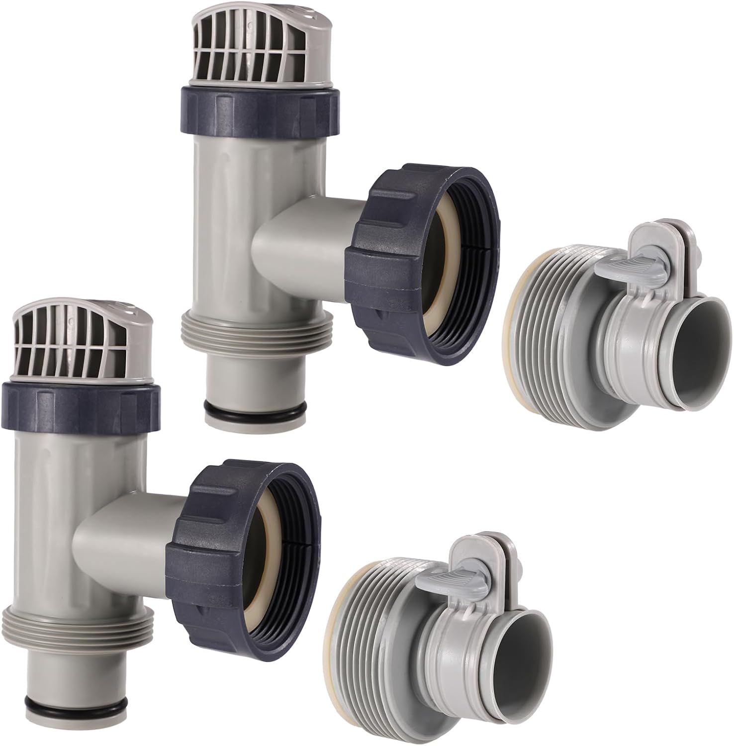 Valvola Stantuffo Piscina e Adattatore Tubo B - immagine 1