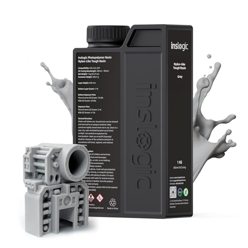 Inslogic Resina Tough Simile al Nylon 1.75mm, Grigio 1kg