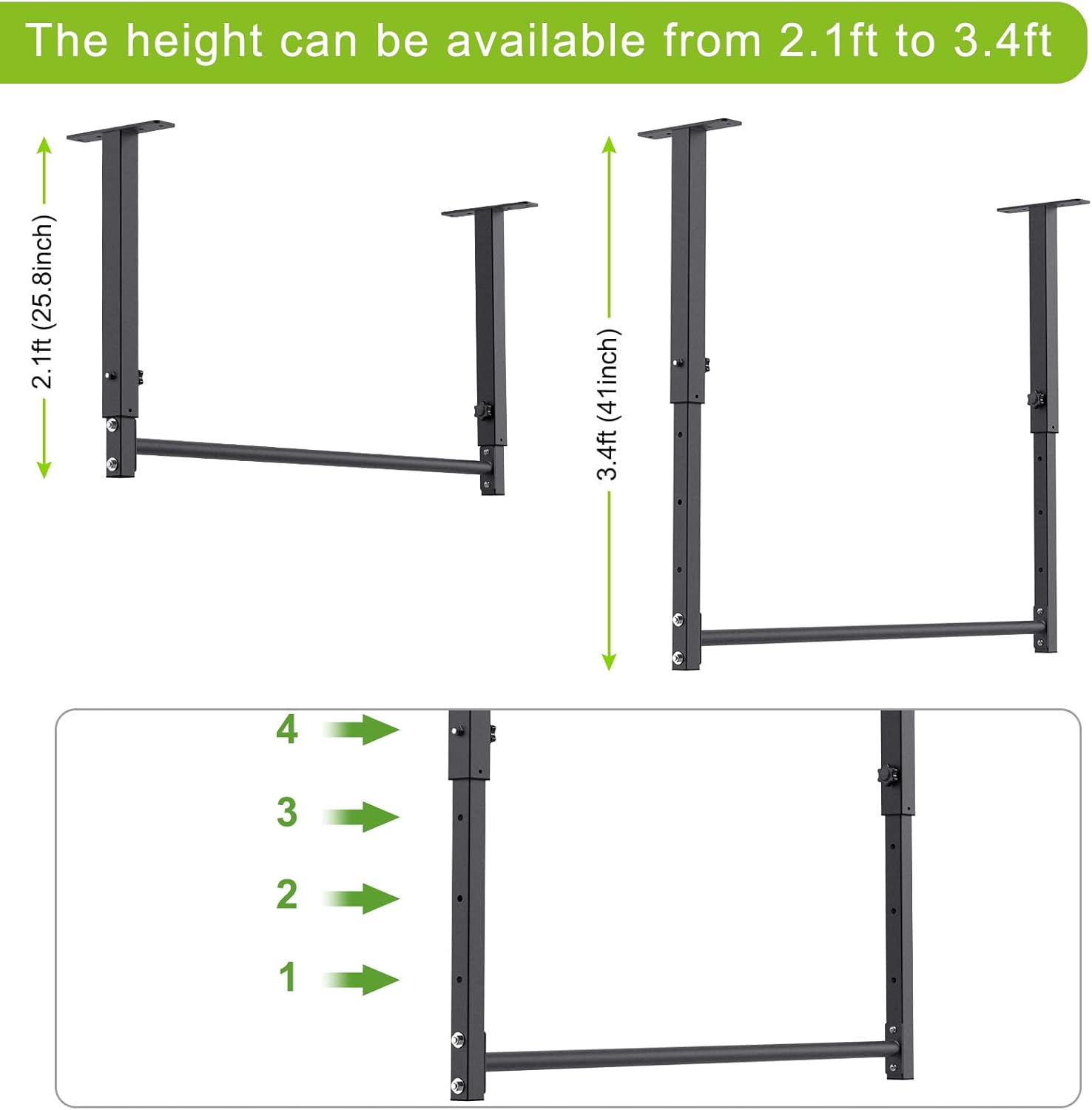 Kipika Ceiling Mount Pull Up Bar - immagine 3