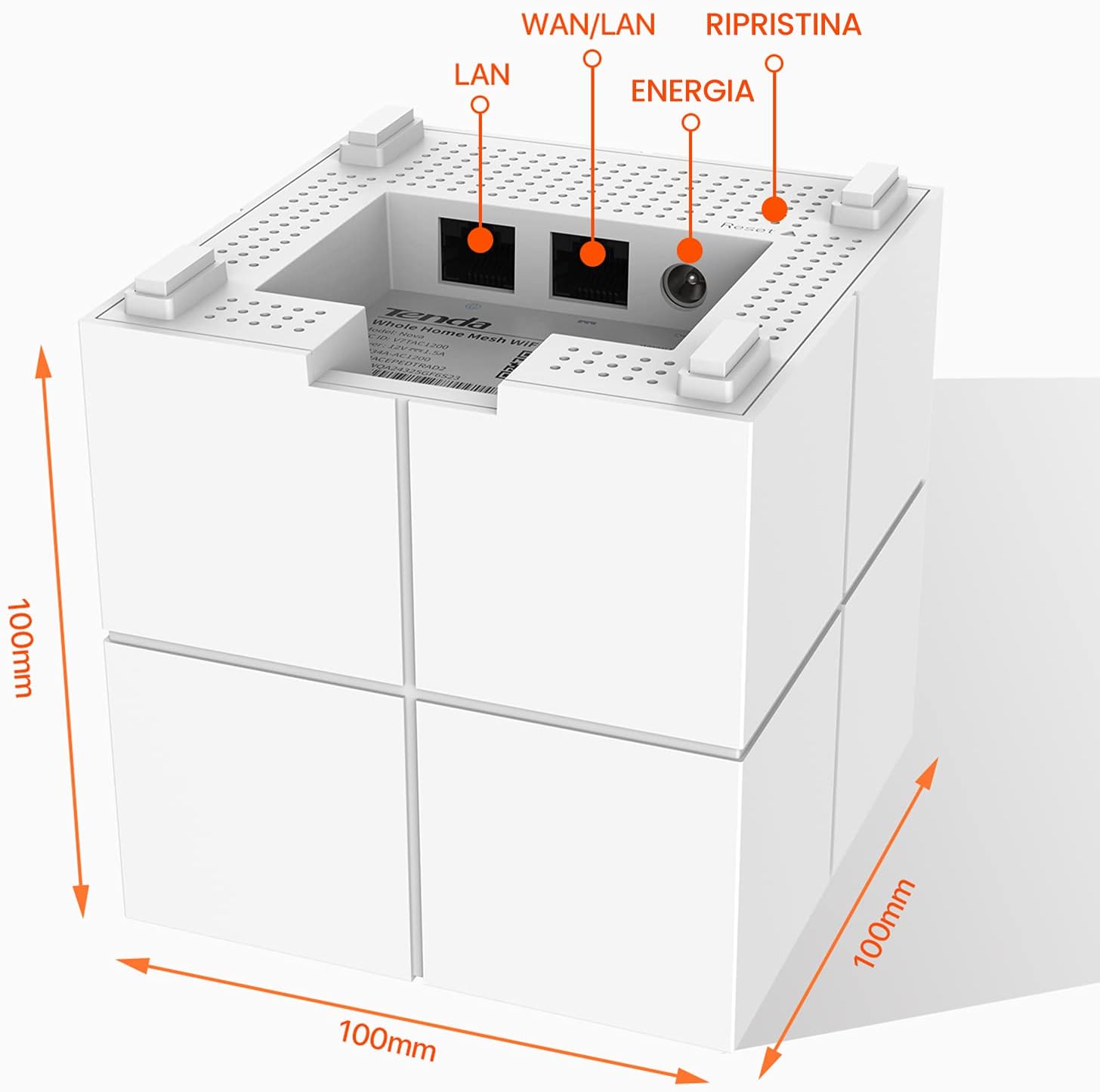 Tenda Nova MW6 WiFi Mesh System AC1200 Dual Band - immagine 3