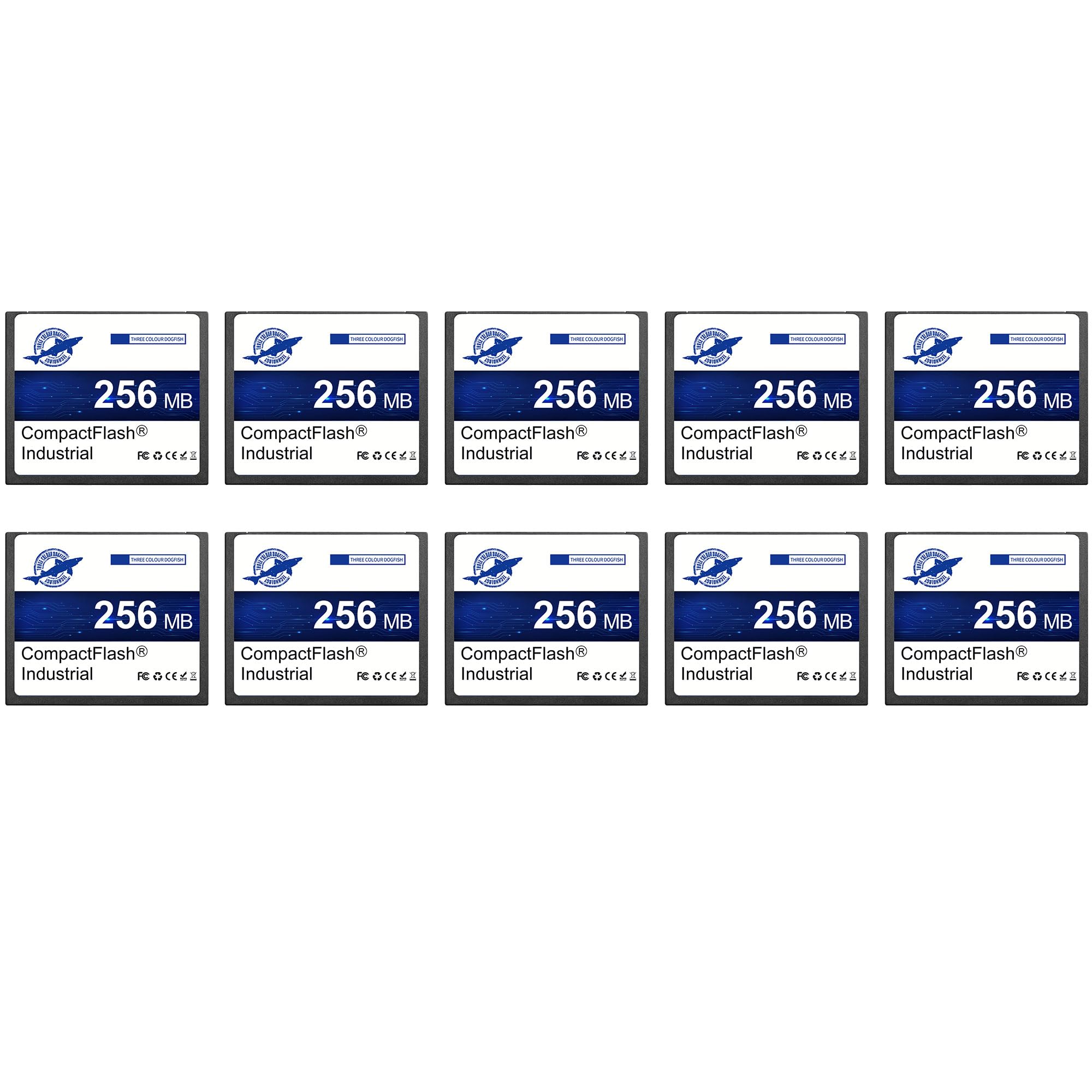 Dogfish Compact Flash Scheda di Memoria 256MB (10 Pack)