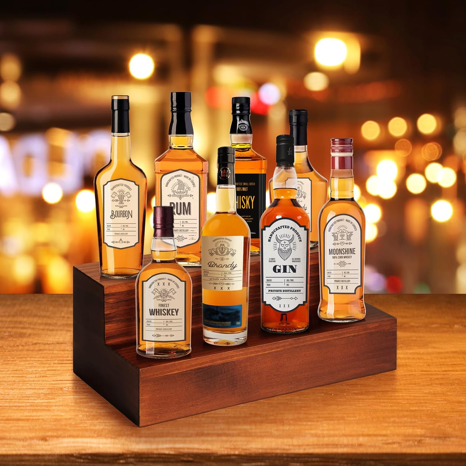 B4life Mensole per Bottiglie di Liquori 40,6 cm, 2 Ripiani - immagine 2