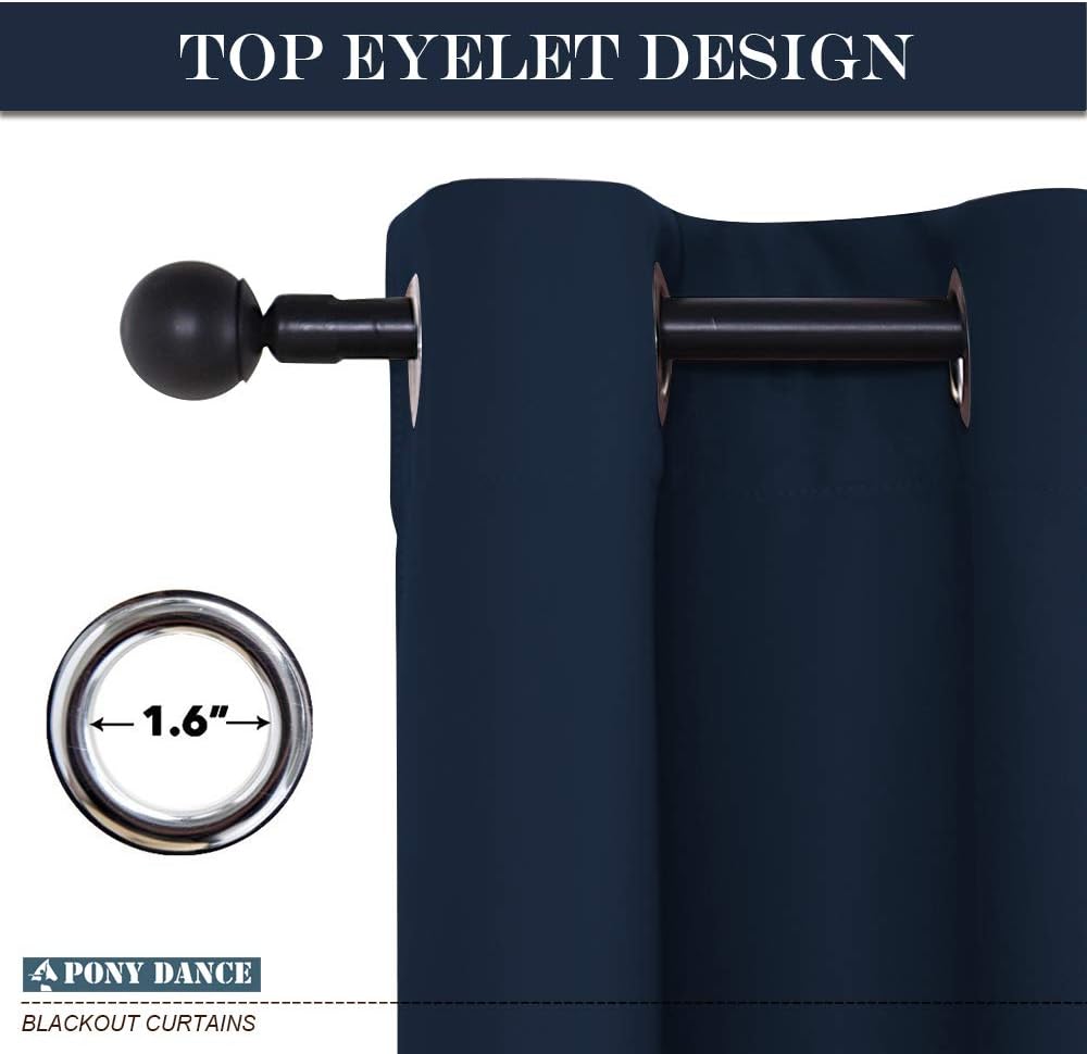 Pony Dance Tenda Oscurante 2 Pezzi Blu Scuro - immagine 4