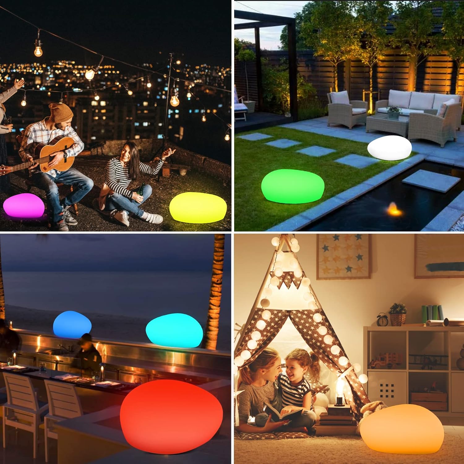 Jonwall Lampade Solari da Giardino RGBW - immagine 5