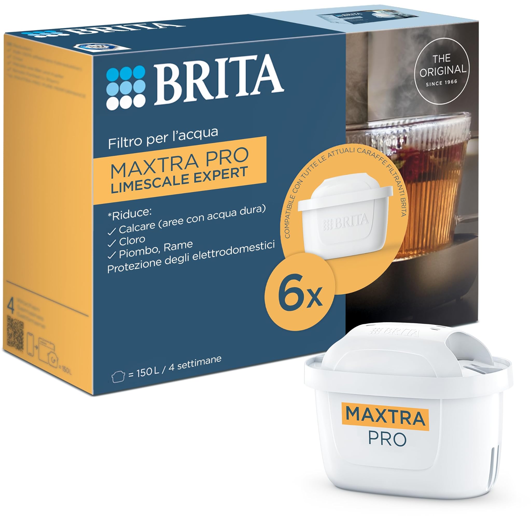 Brita Filtro acqua MAXTRA PRO Limescale Expert 6 pezzi
