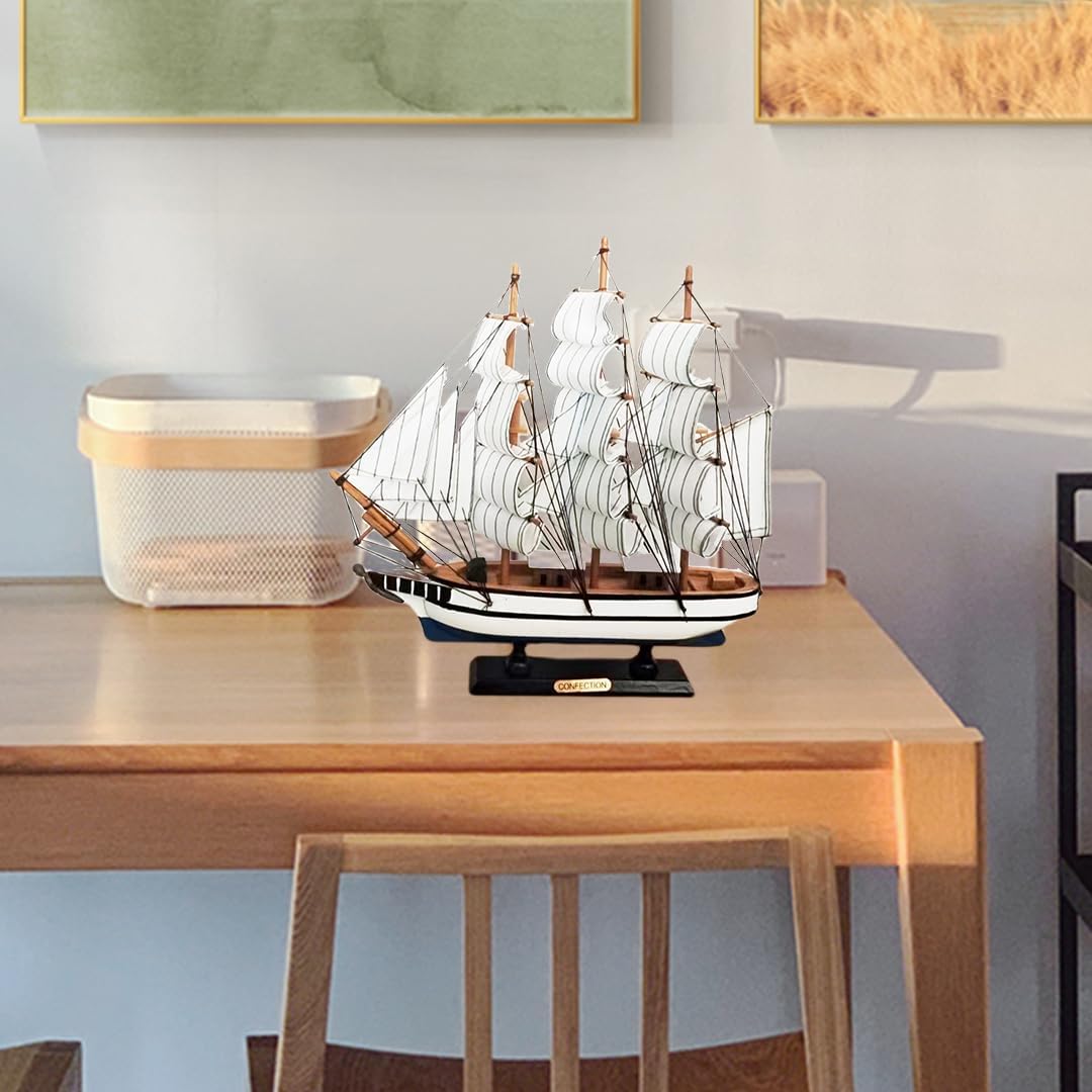 Stgbcst Modello di Barca a Vela in Legno 34cm - immagine 3