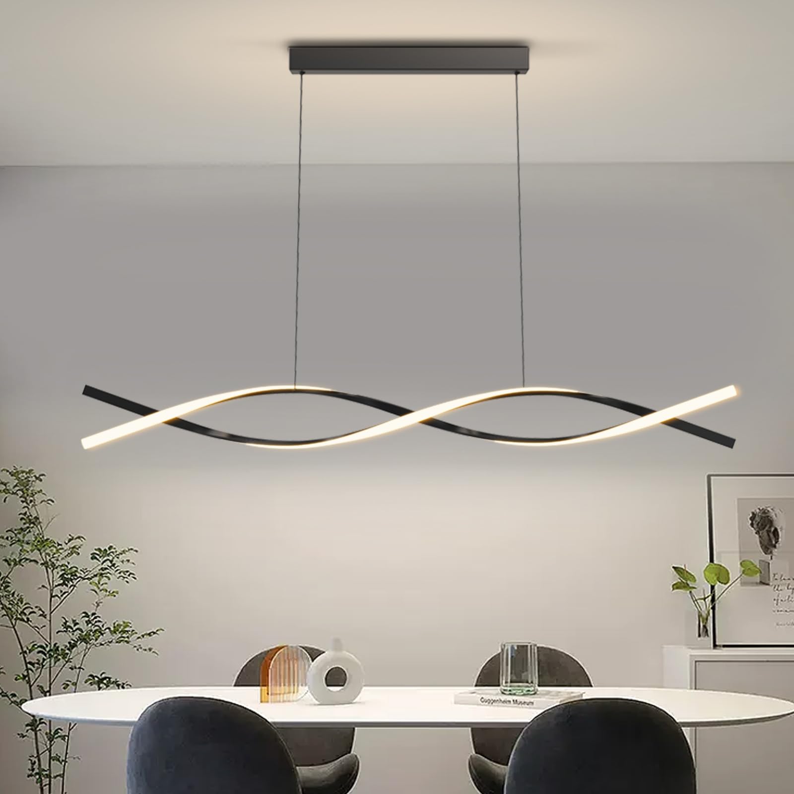 Lampadari Moderni LED Dimmerabili con Telecomando 150cm