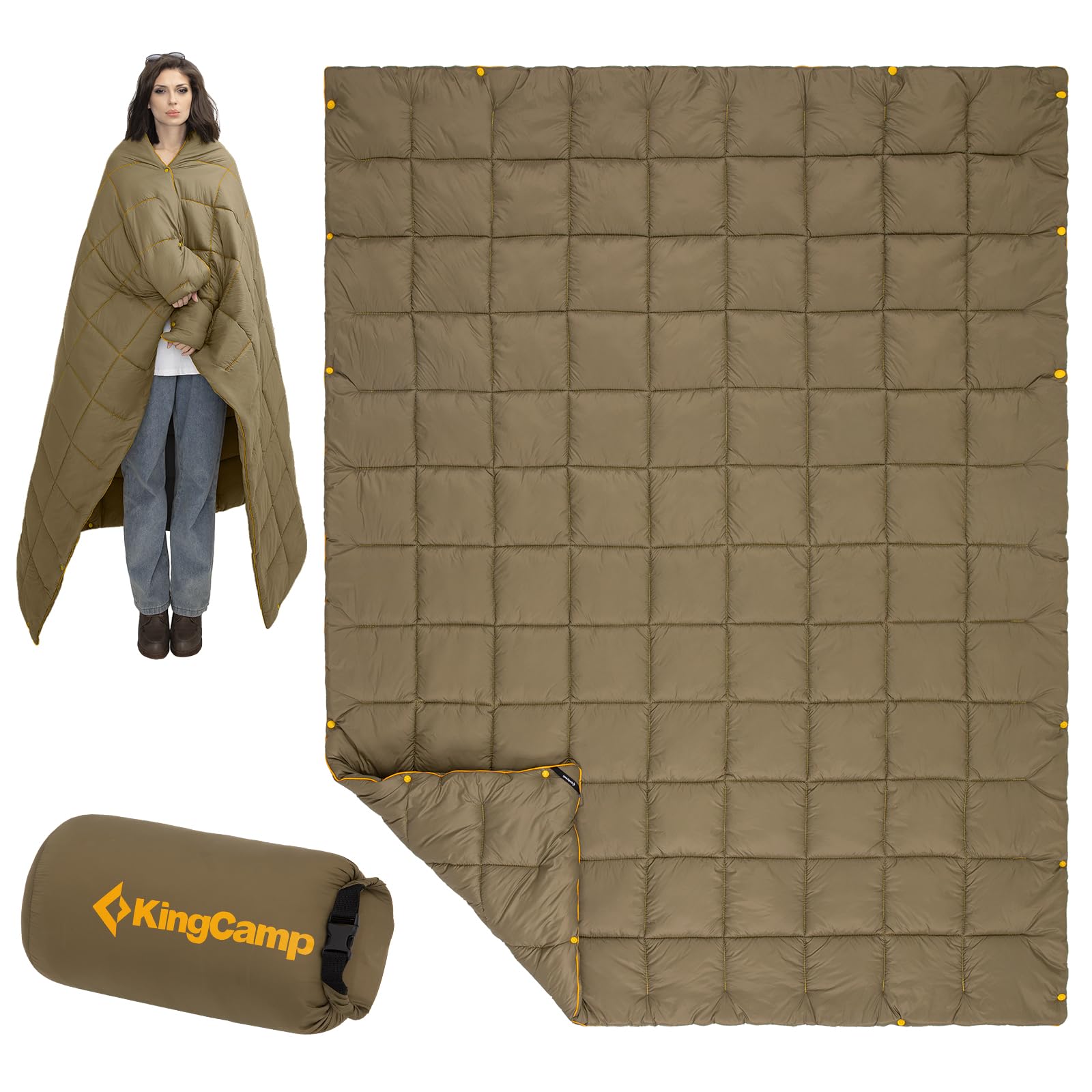 Kingcamp Coperta Termica Ultraleggera Multifunzionale