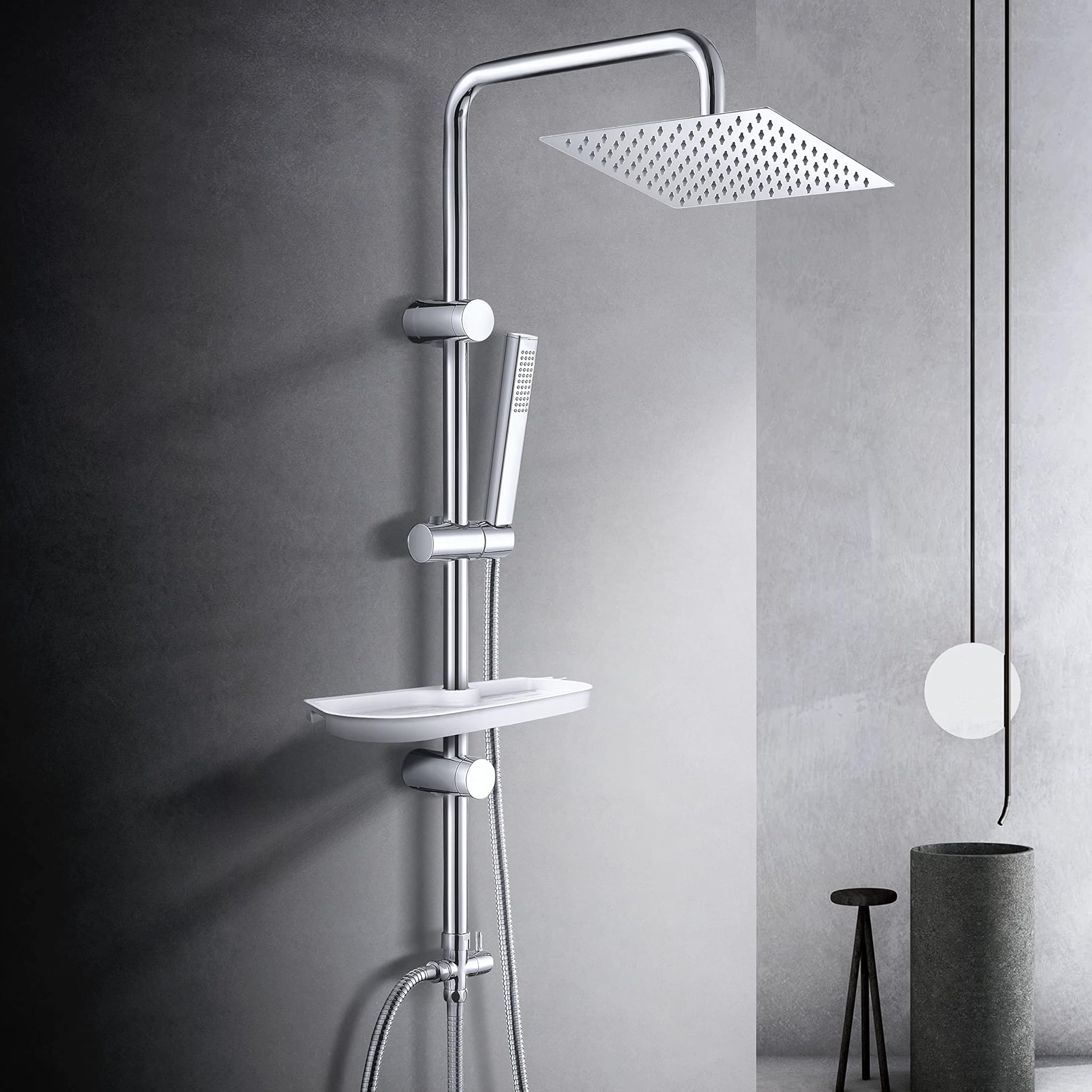 Görbach Colonna Doccia Idromassaggio Acciaio Inox