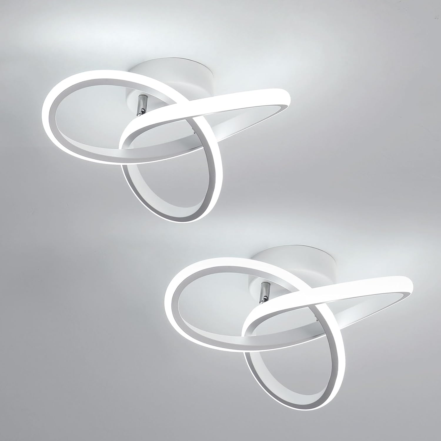 Osairous Plafoniera LED Soffitto Moderna 22W 2475LM (2 pz) - immagine 1