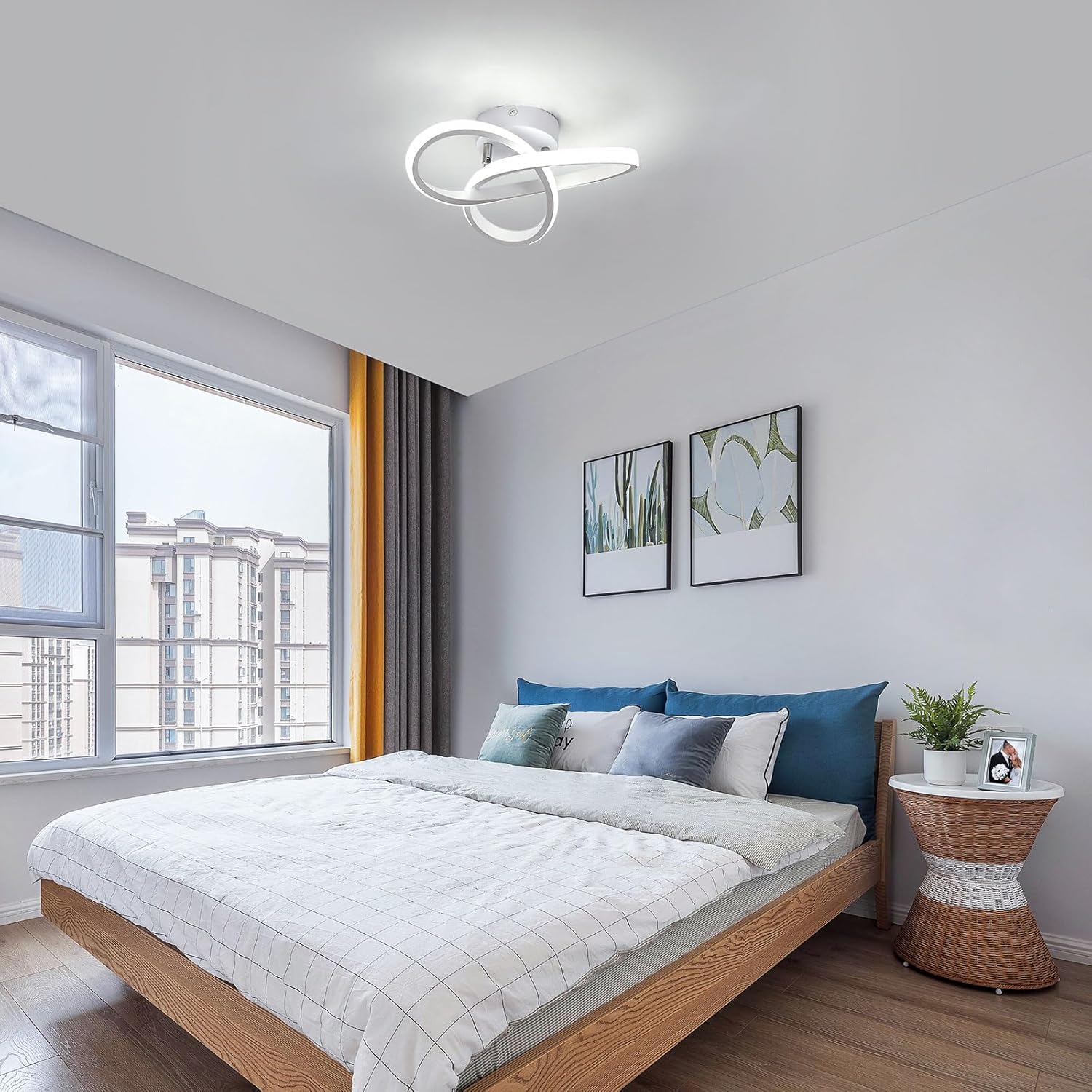 Osairous Plafoniera LED Soffitto Moderna 22W 2475LM (2 pz) - immagine 2