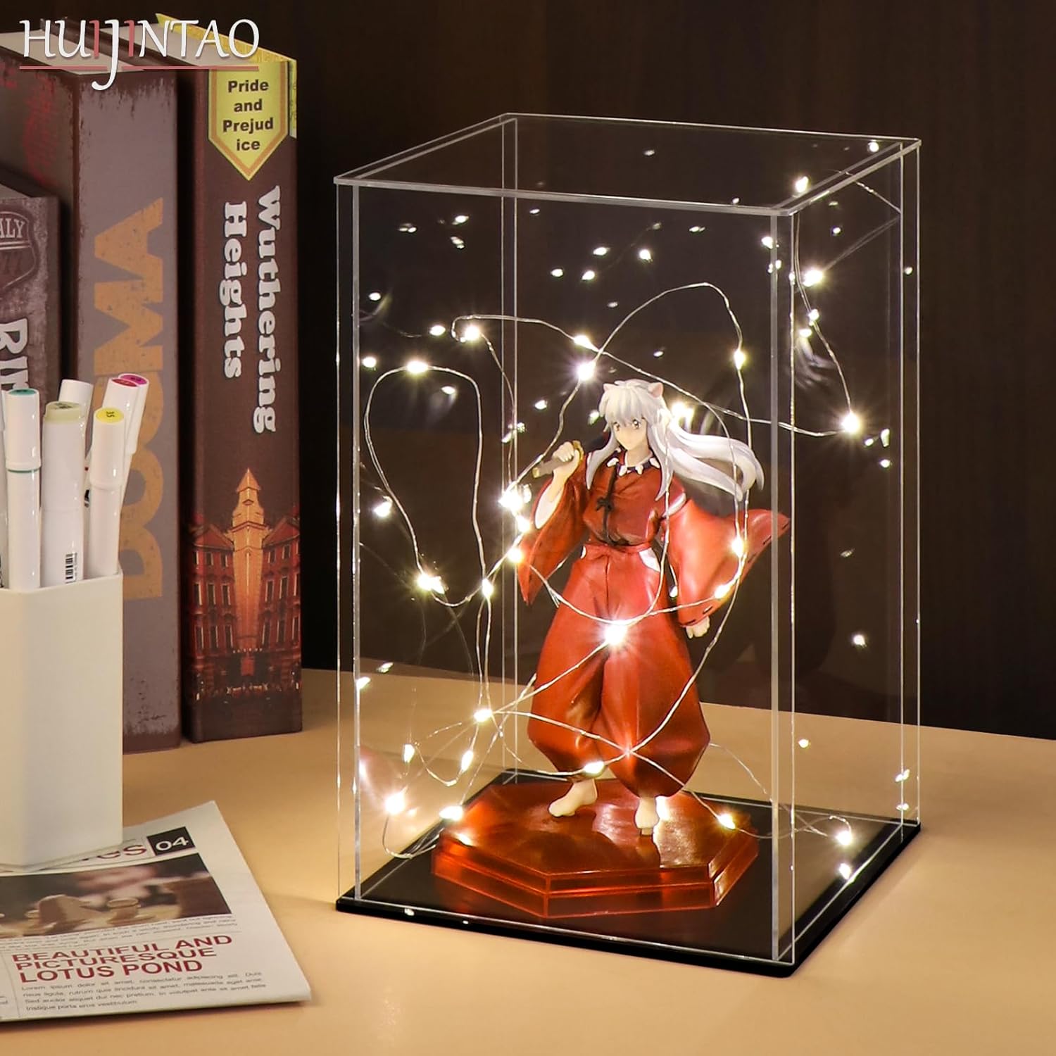 Huijintao Vetrina Acrilico 25x25x35 cm - immagine 3