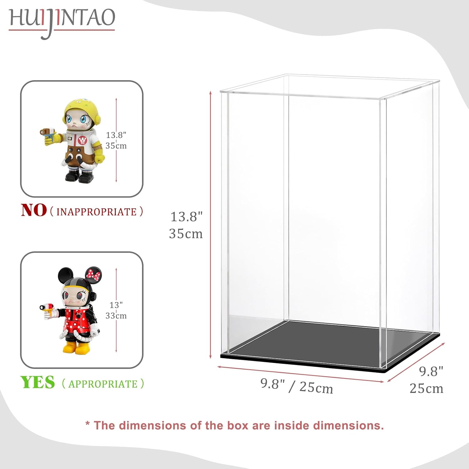 Huijintao Vetrina Acrilico 25x25x35 cm - immagine 7