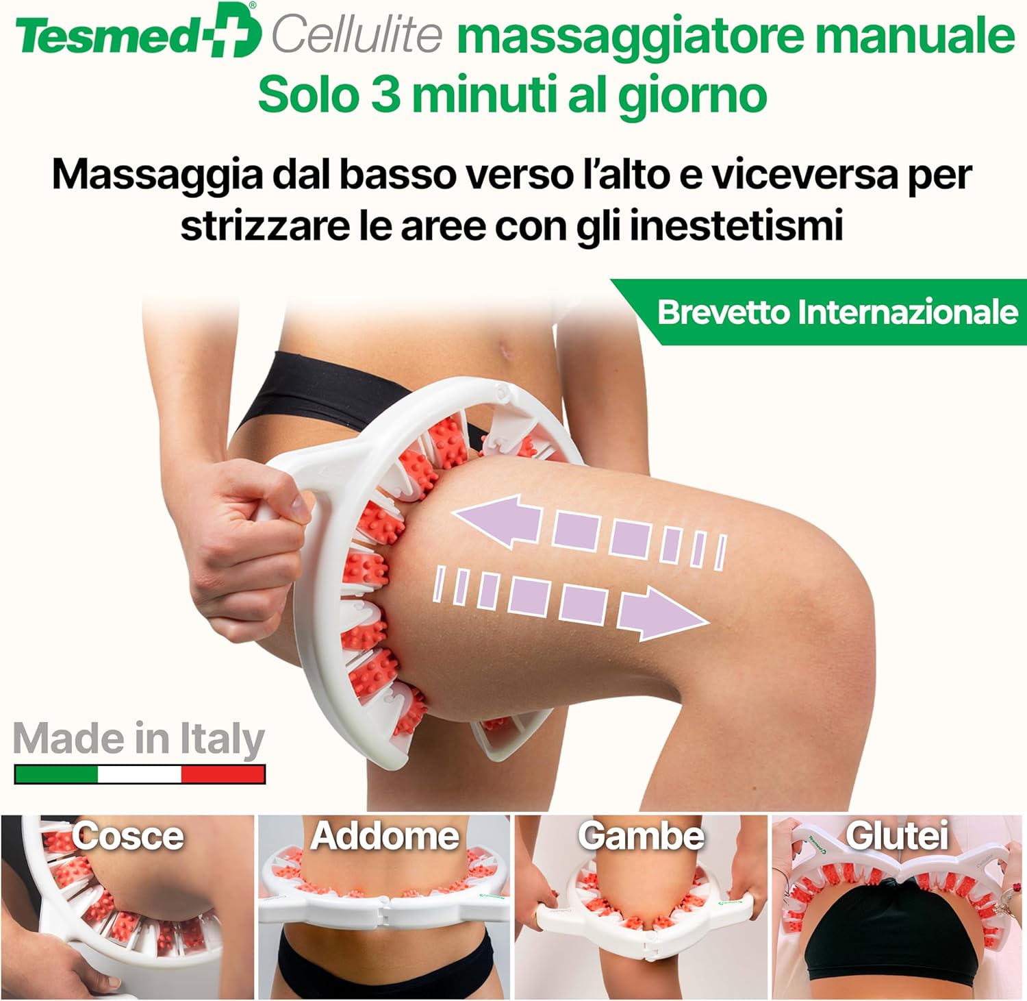 Tesmed CELLULITE - Massaggiatore Anticellulite Brevettato - immagine 5
