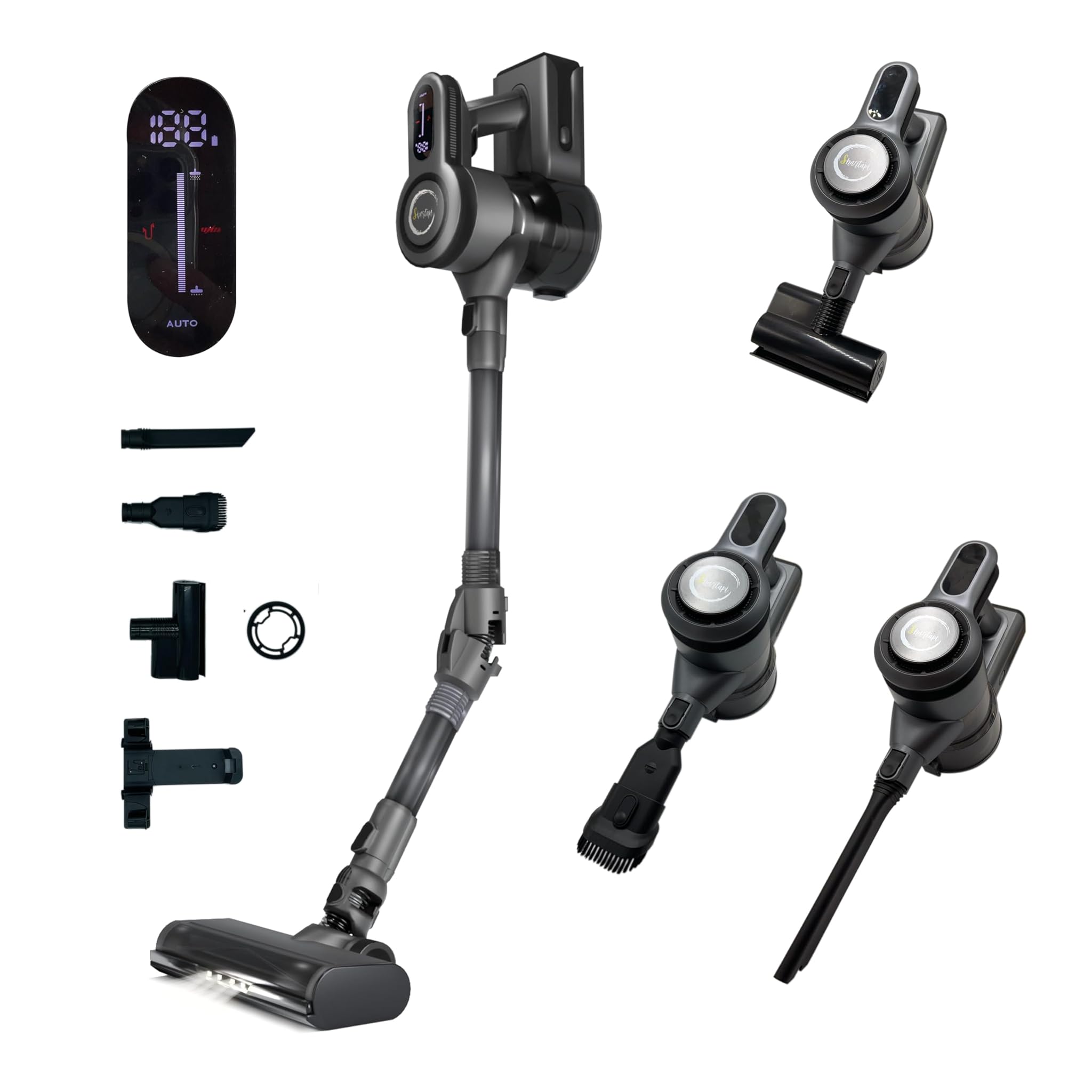 Aspirapolvere Senza Fili 400W 32kpa, 60min Autonomia