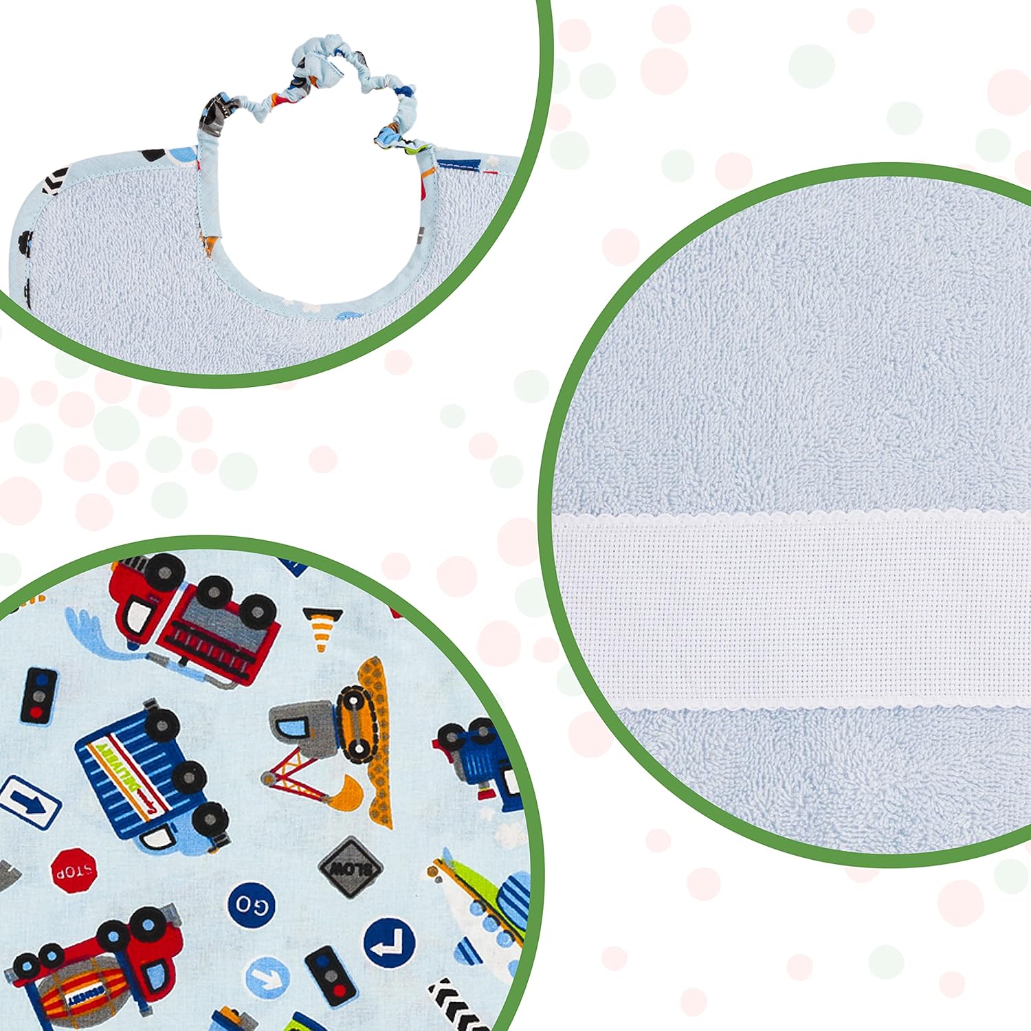 Filet Set Asilo 3 Pezzi - Macchinine Azzurre - immagine 4