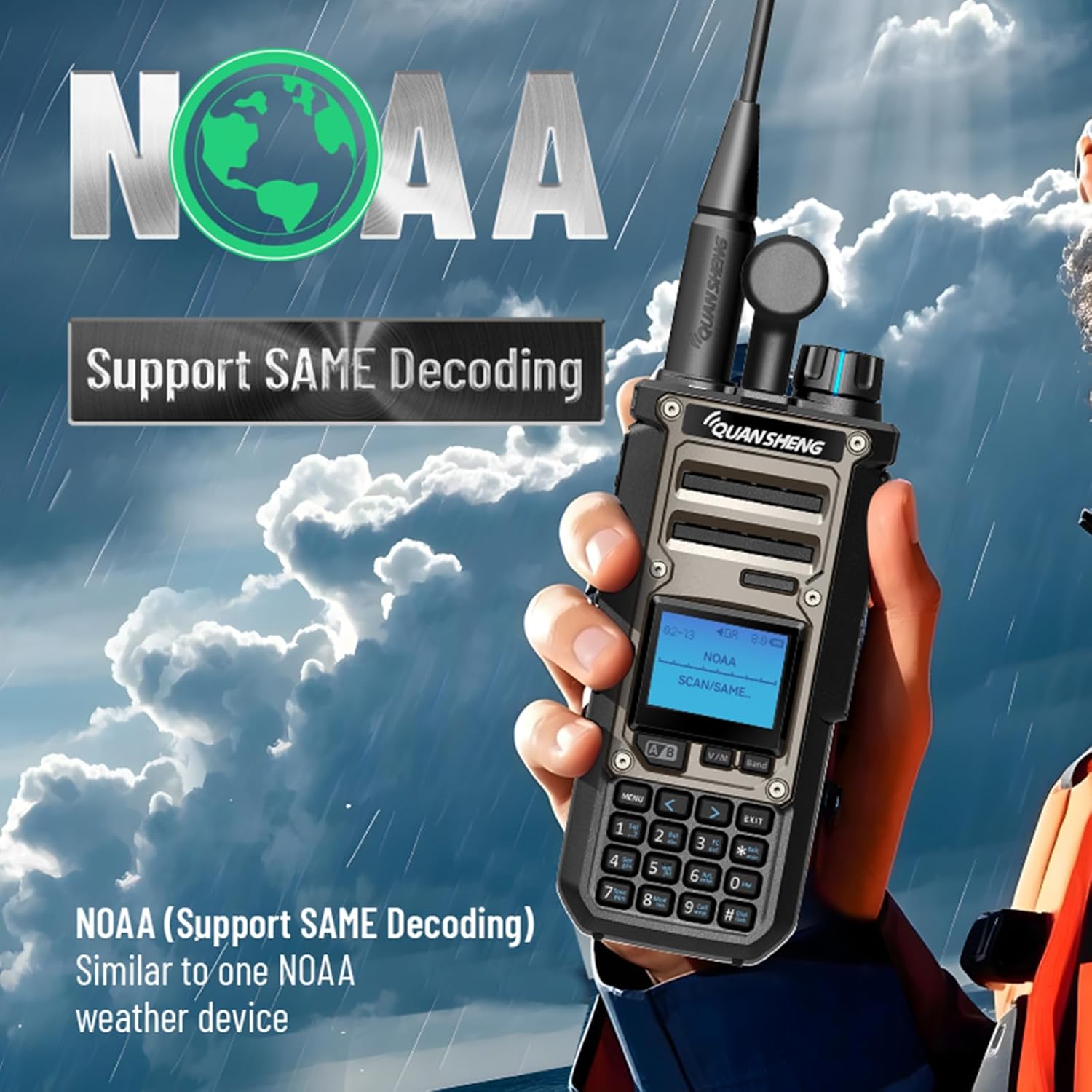 Hys Quansheng TK-11(8) Walkie Talkie 10W VHF/UHF - immagine 7