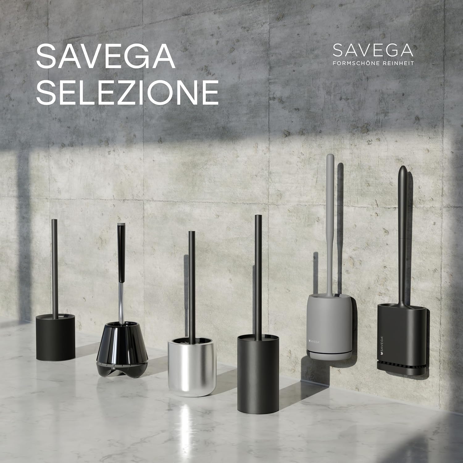 Scopino WC in Acciaio Inox e Silicone con Supporto, Bianco - immagine 6