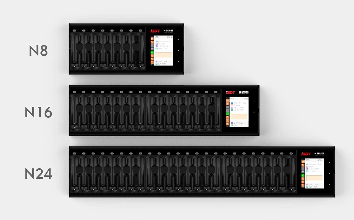 Isdt N8 Caricabatterie 8 Batterie con Display LCD - immagine 8