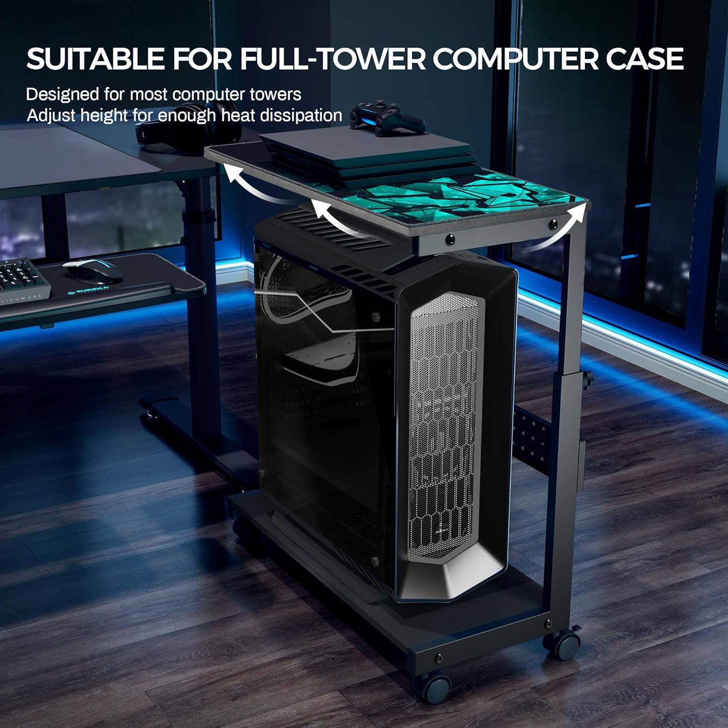 Eureka Ergonomic Computer Tower Stand Regolabile - immagine 5