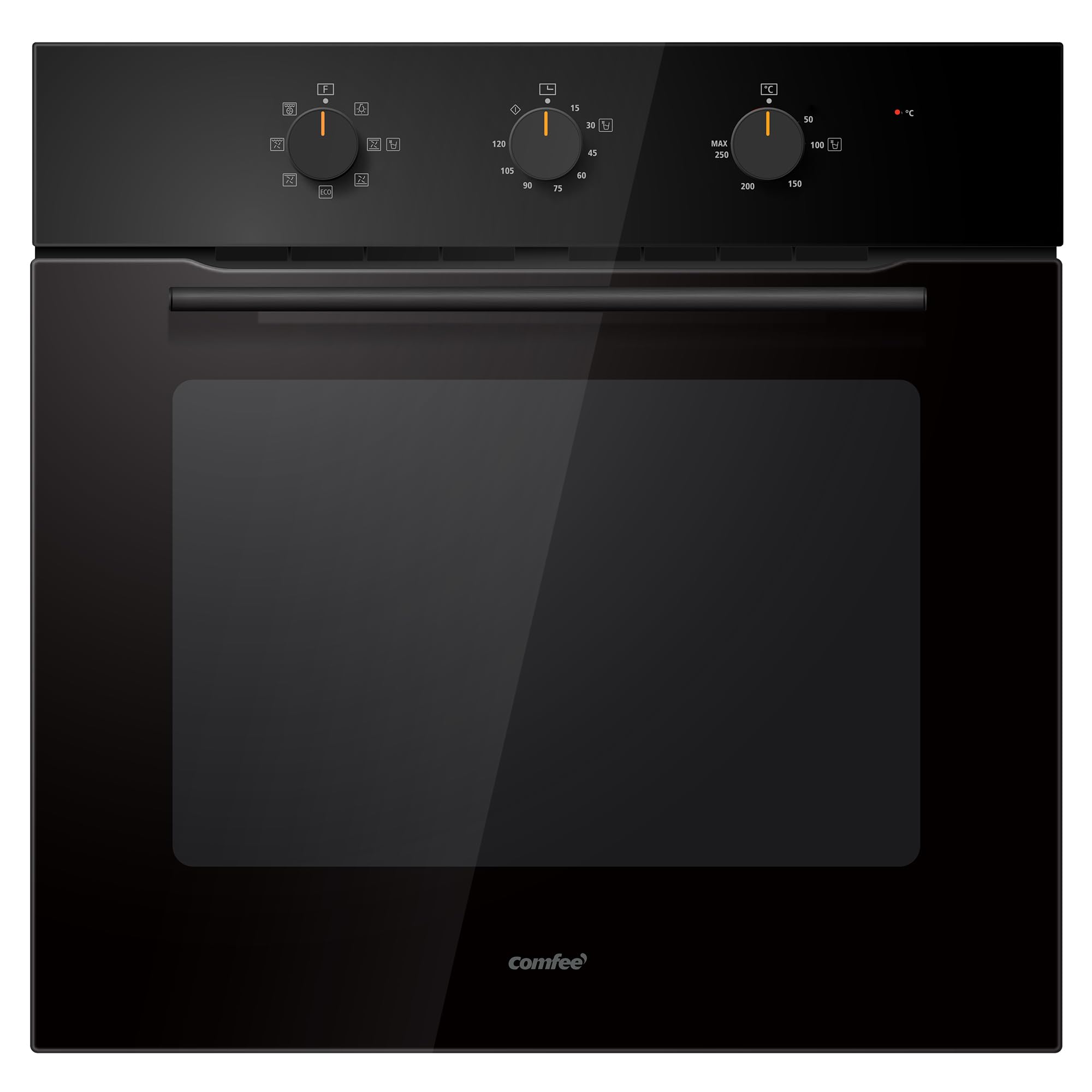 Comfee' Forno Elettrico da Incasso Ventilato 60 Litri, Nero