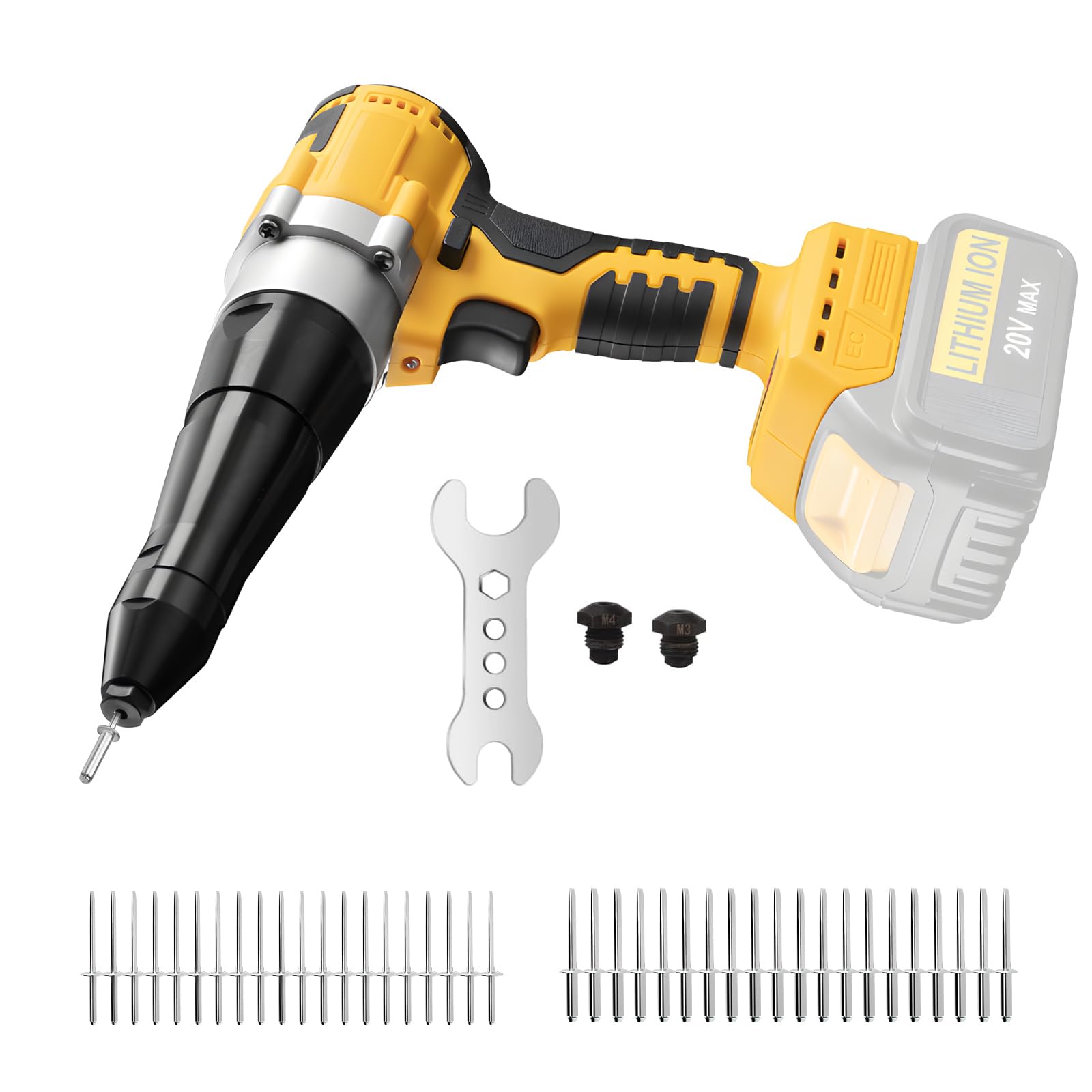 Pinza Rivettatrice a Batteria Compatibile Dewalt 20V