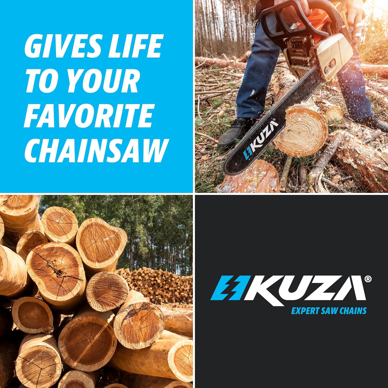 Catena per Motosega Premium 40 cm, 56 TG, 3 Catene - immagine 5