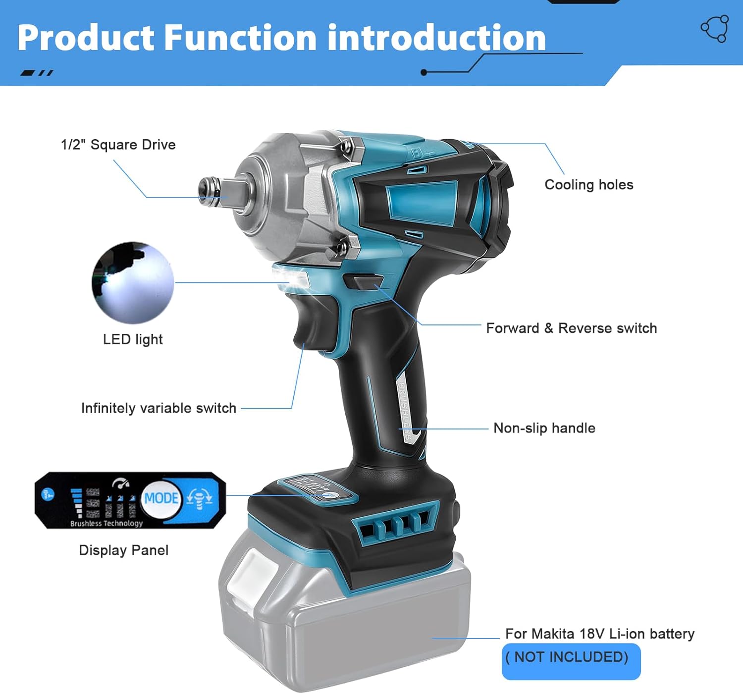 Avvitatore a Impulsi a Batteria 700 Nm 1/2" - immagine 6