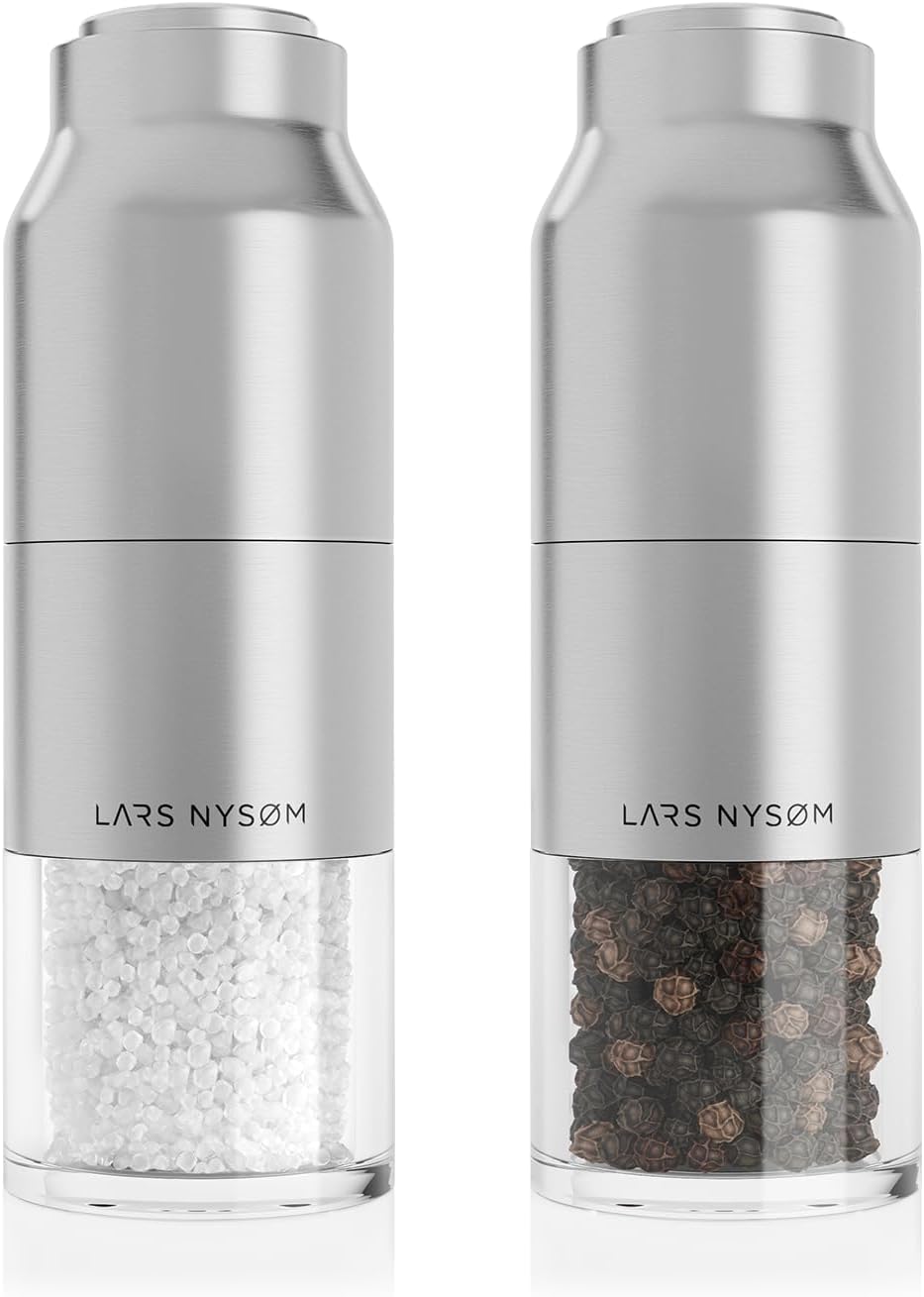 Lars Nysøm Set Macinini Sale e Pepe in Acciaio Inox