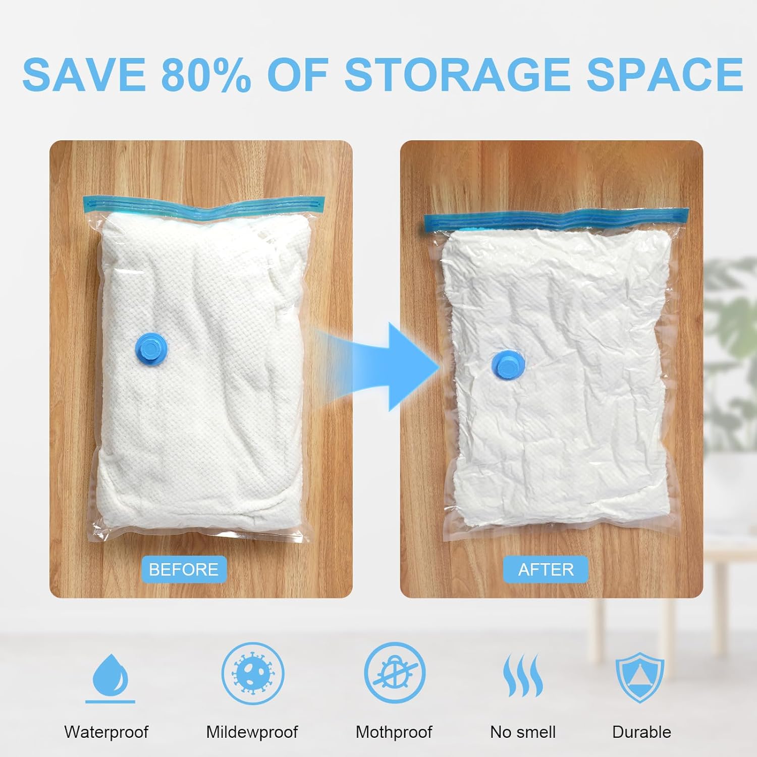 Sacchetti Sottovuoto Viaggio 40x60cm - 4 Pezzi - immagine 4