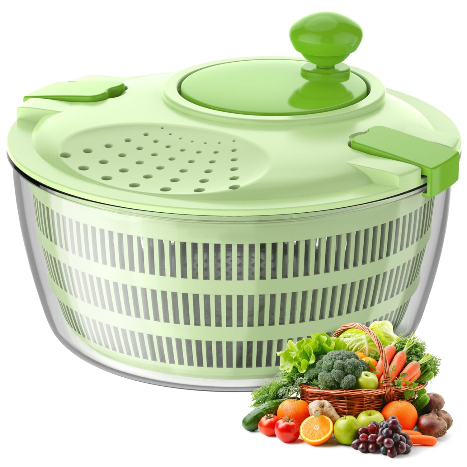 Vihoom Centrifuga Insalata Grande Capacità 4,5L