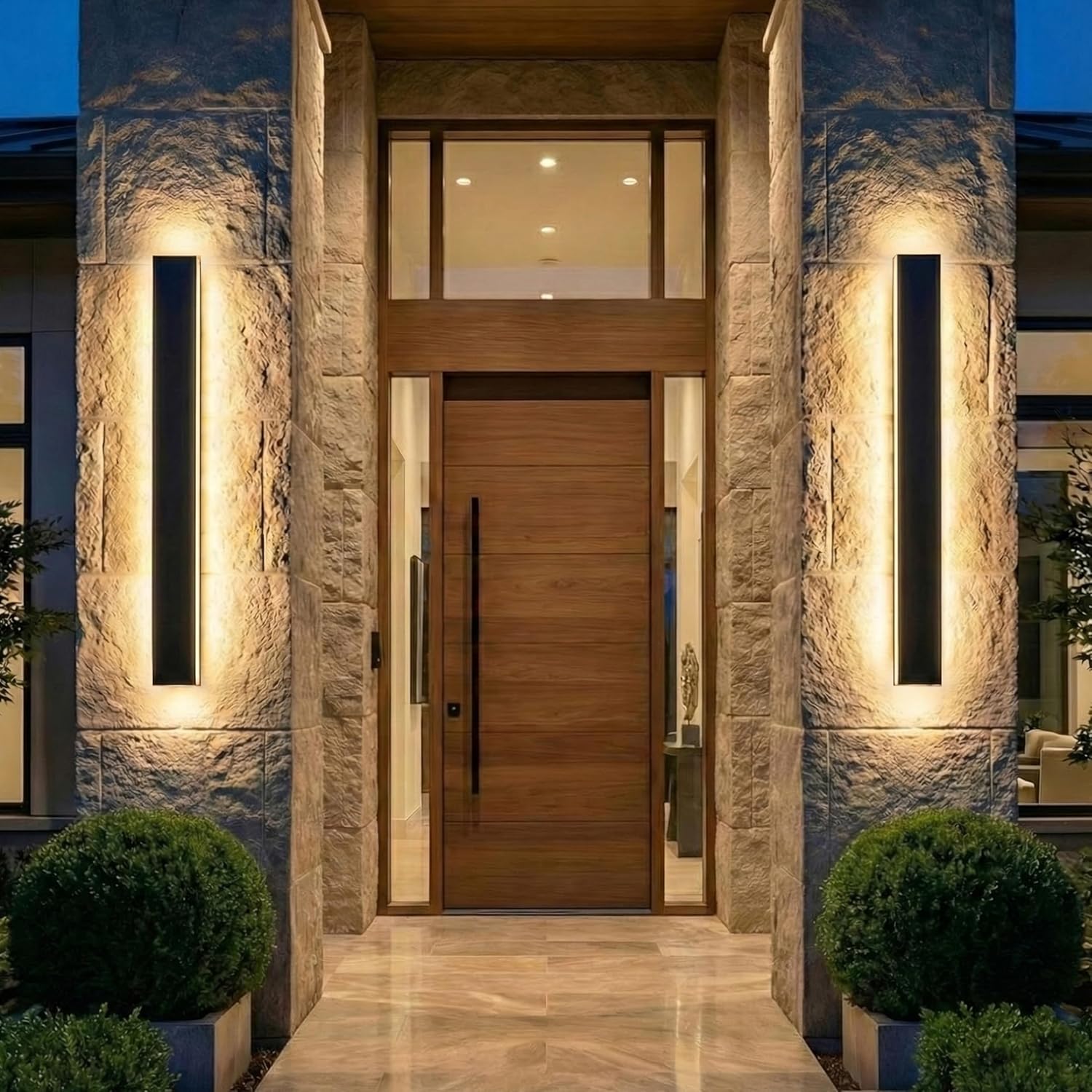 Applique da Parete Esterno LED Lunga 150CM, Nera - immagine 6