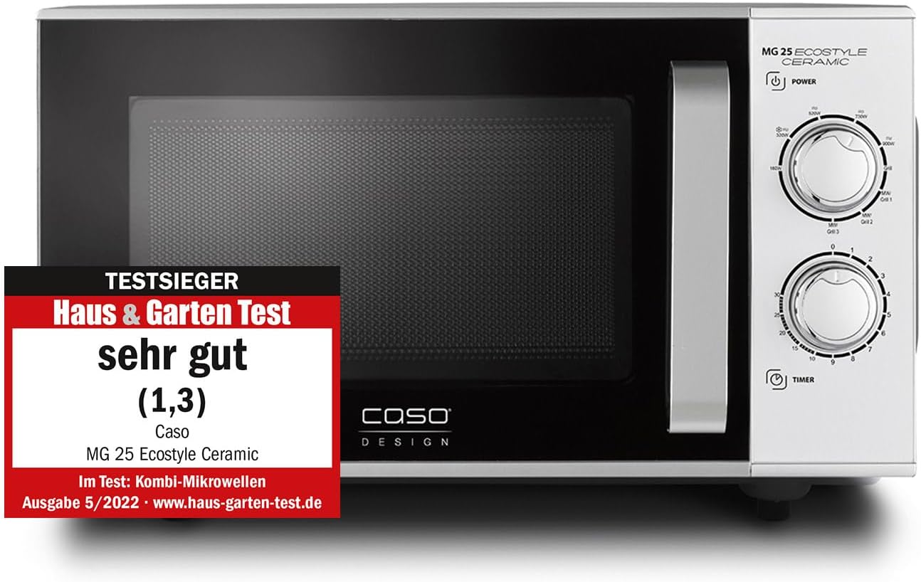 Caso MG 25 Ecostyle Ceramic - Microonde con Grill 25 Litri