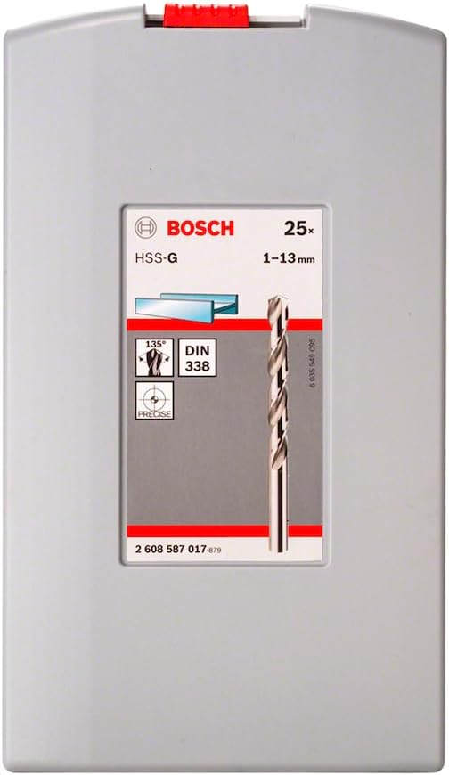 Bosch Professional Set 25 Punte per Metallo HSS-G ProBox - immagine 2