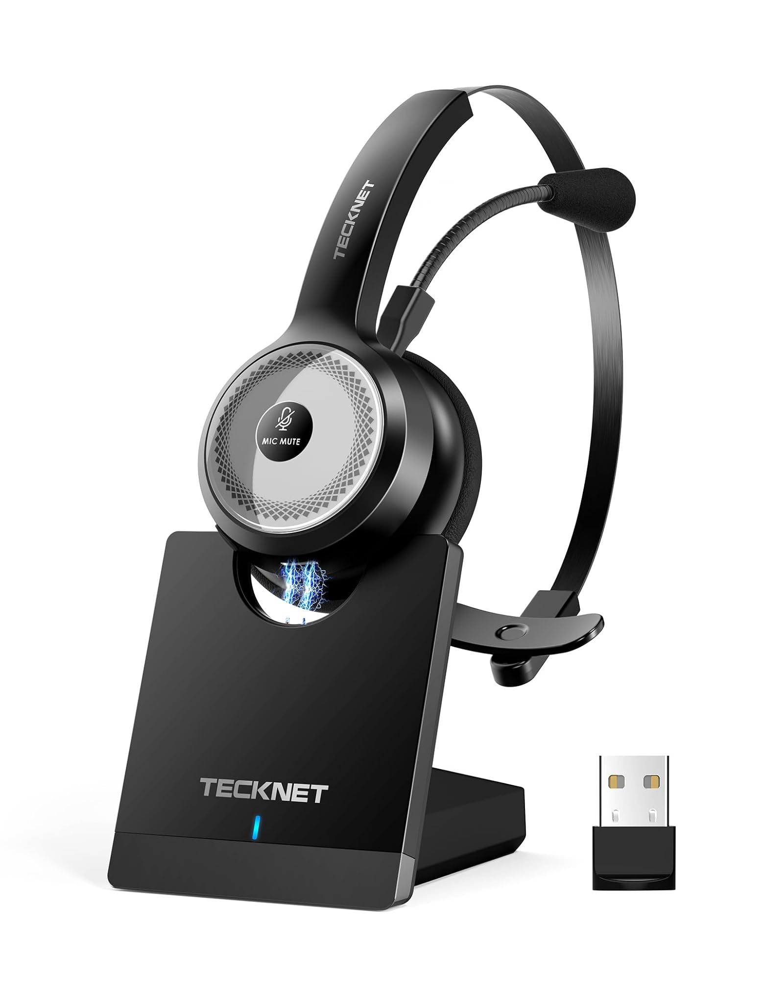 Tecknet Cuffie Bluetooth Wireless con Microfono AI