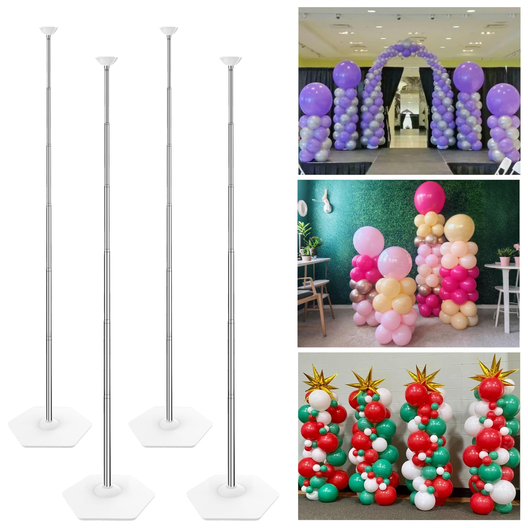 Yallove Kit Supporto Colonna Palloncino - Set di 4