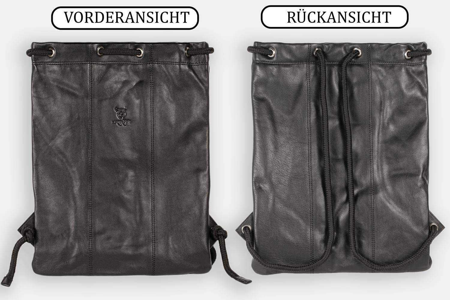 MATADOR Gymbag in Pelle Marrone Anticato - immagine 2