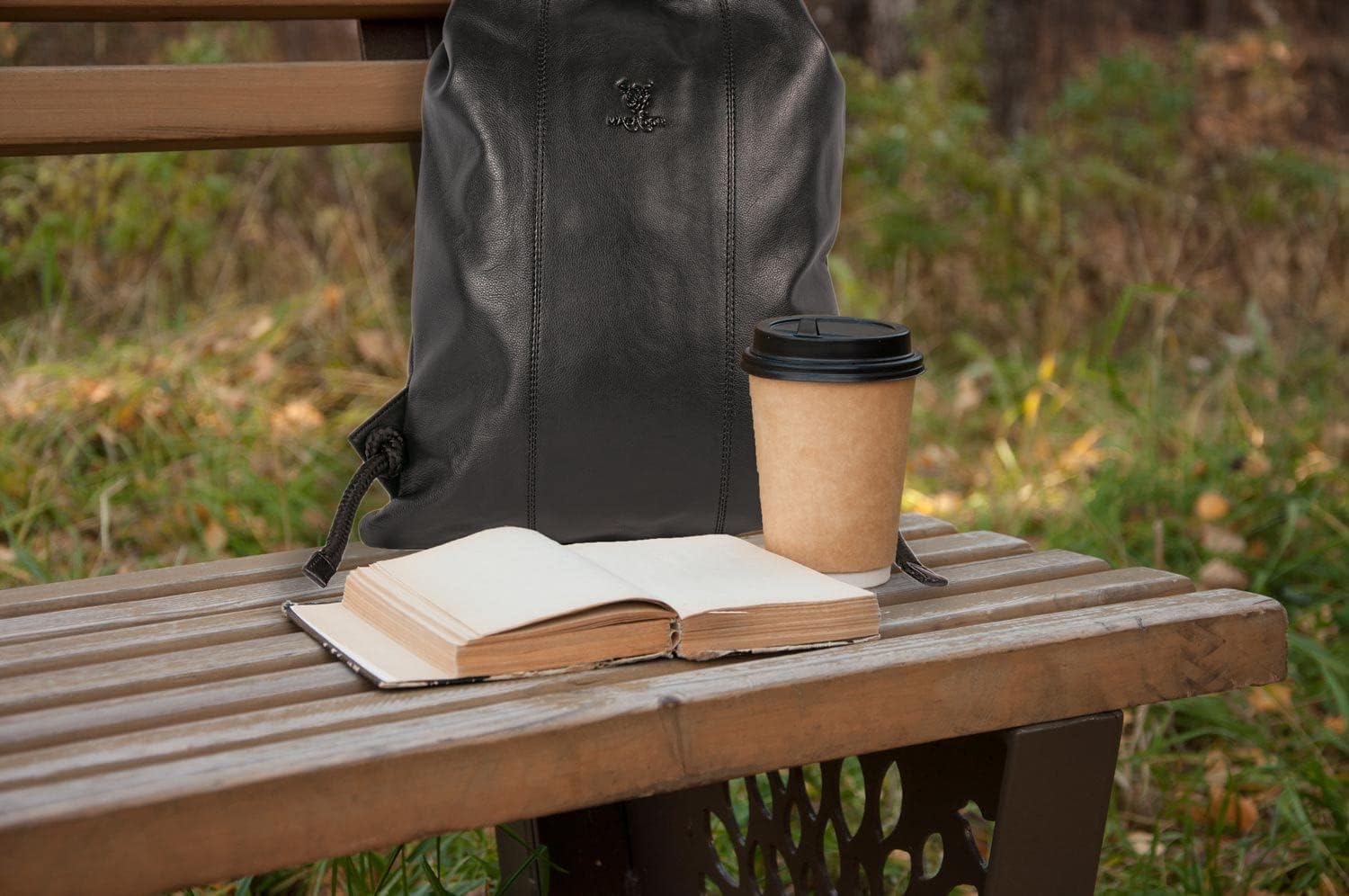 MATADOR Gymbag in Pelle Marrone Anticato - immagine 5