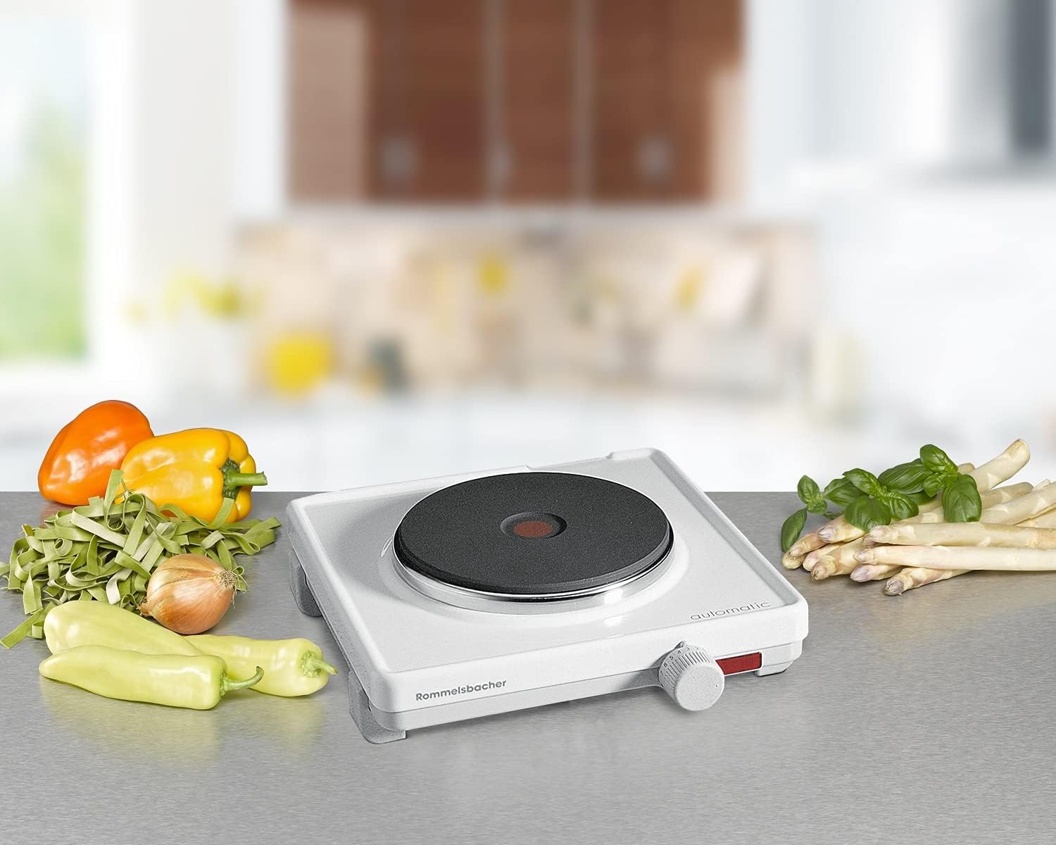 Rommelsbacher Automatic Single Cooking Plate, White - immagine 3