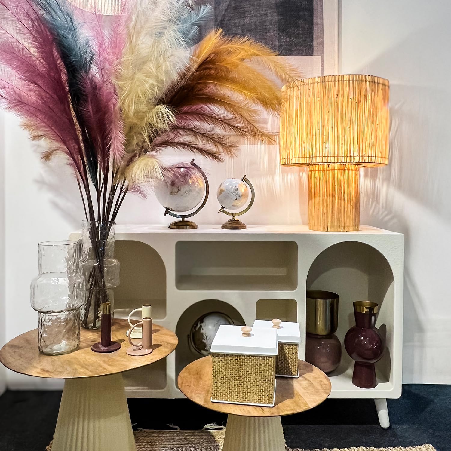 APARADOR MADERA BLANCO C/6 HUE COS - immagine 2