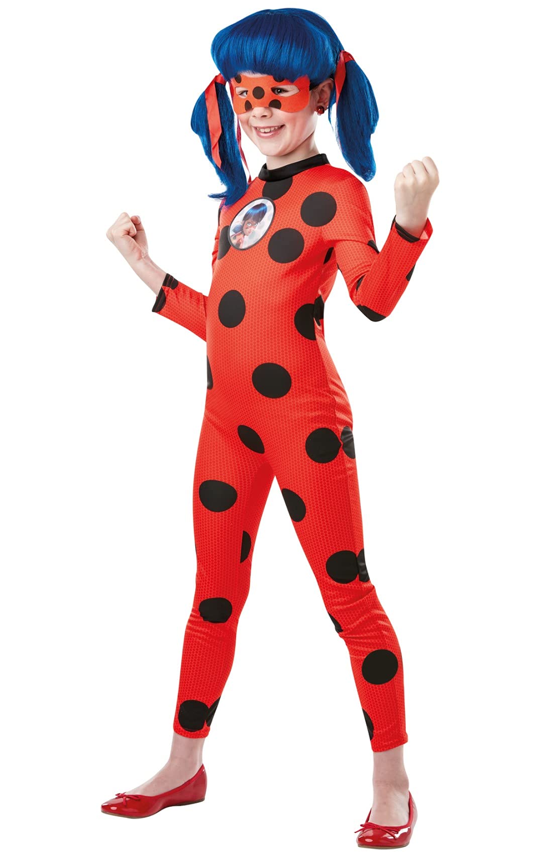Rubies Costume Miraculous Ladybug Tikki per bambina, tuta Ladybug con maschera, Zag ufficiale, per Carnevale, Compleanni, Natale, Halloween