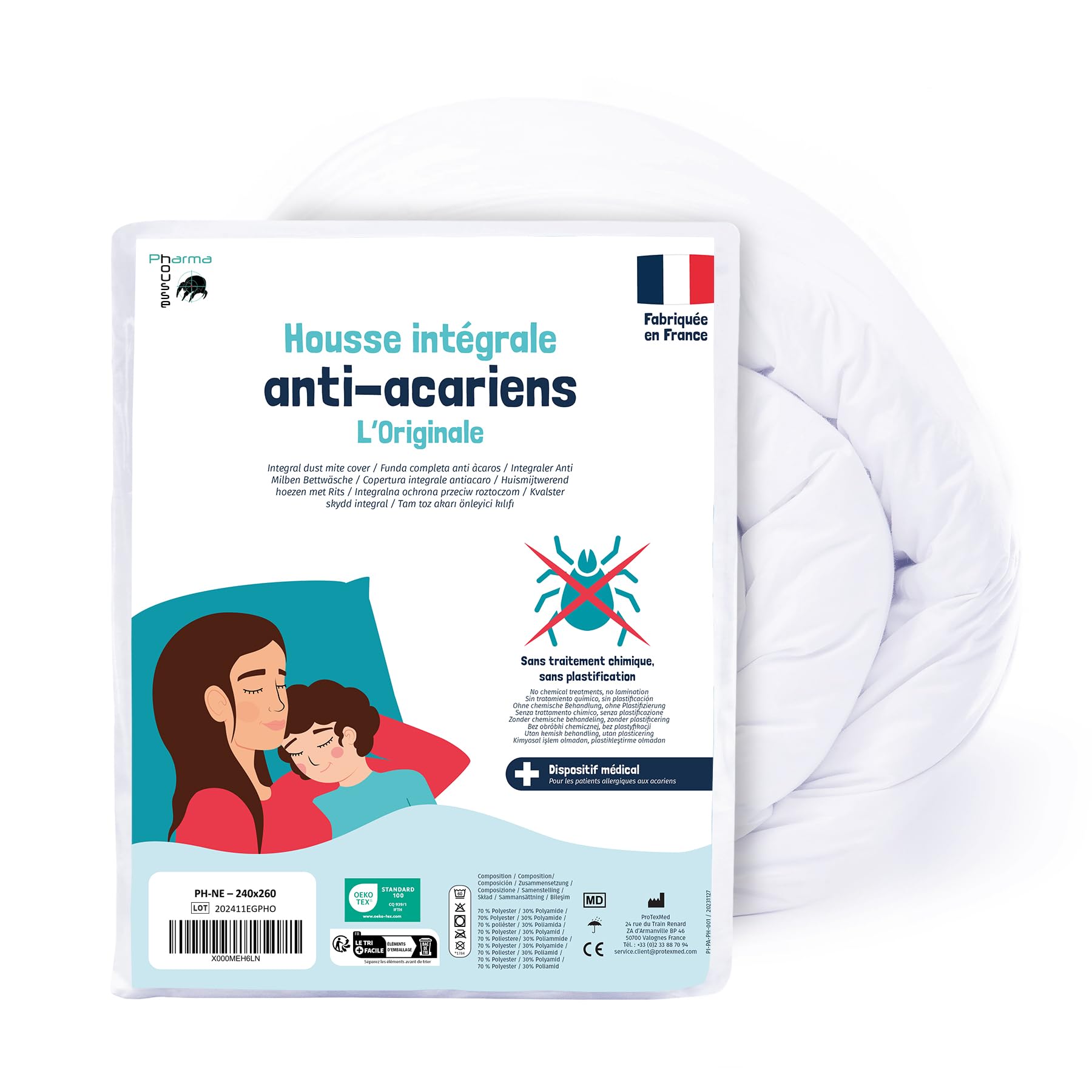 Pharma-Housse Copripiumino Antiacaro Integrale