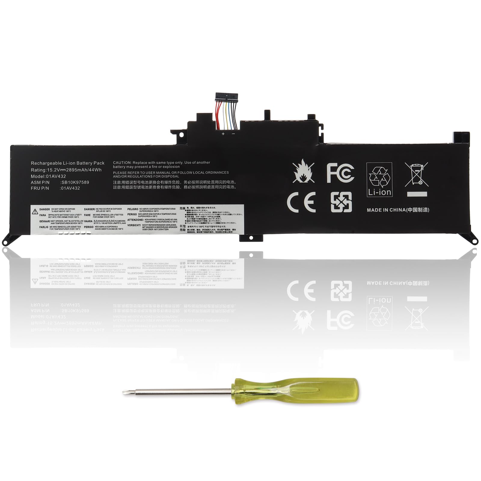 Opahuter Batteria Laptop per Lenovo ThinkPad Yoga 260/370/X380