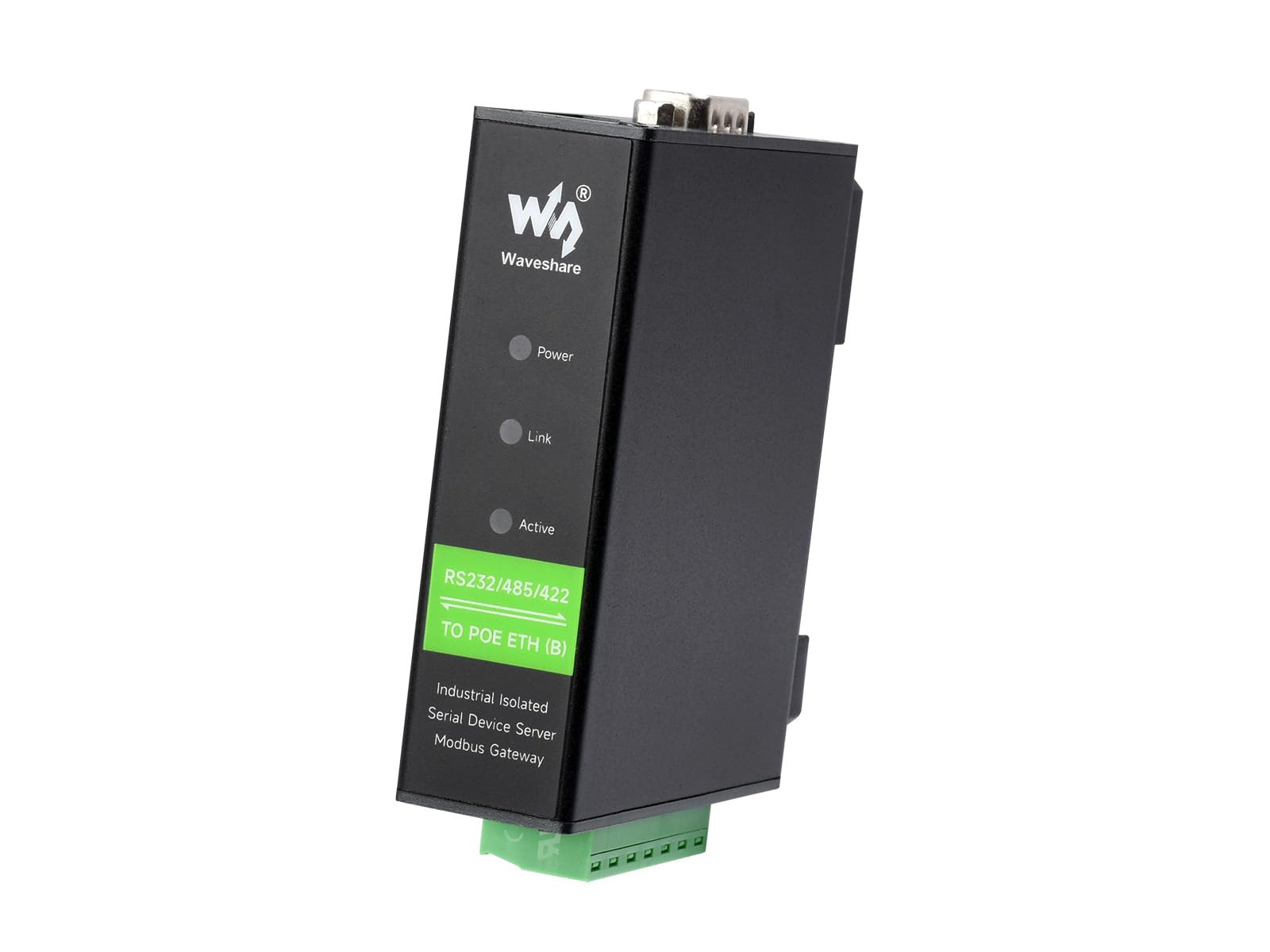 Waveshare Rail-Mount Serial Server RS232/485/422 to Ethernet