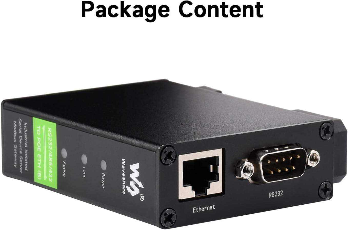 Waveshare Rail-Mount Serial Server RS232/485/422 to Ethernet - immagine 2