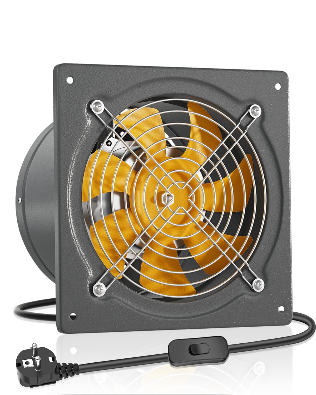 Hg Power Ventilatore da 200 mm 980 m³/h, Grigio